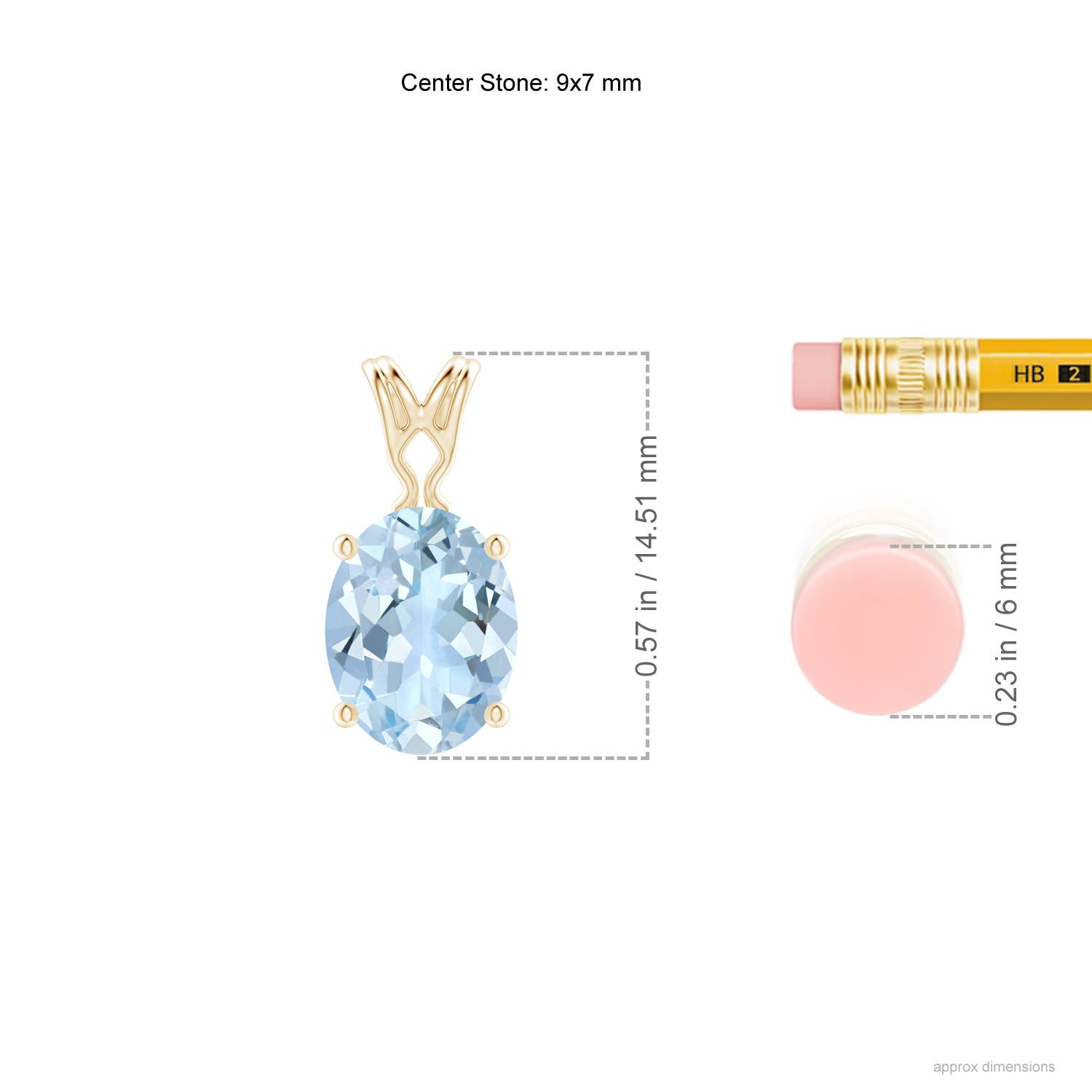 AA - Aquamarine / 1.5 CT / 14 KT Yellow Gold