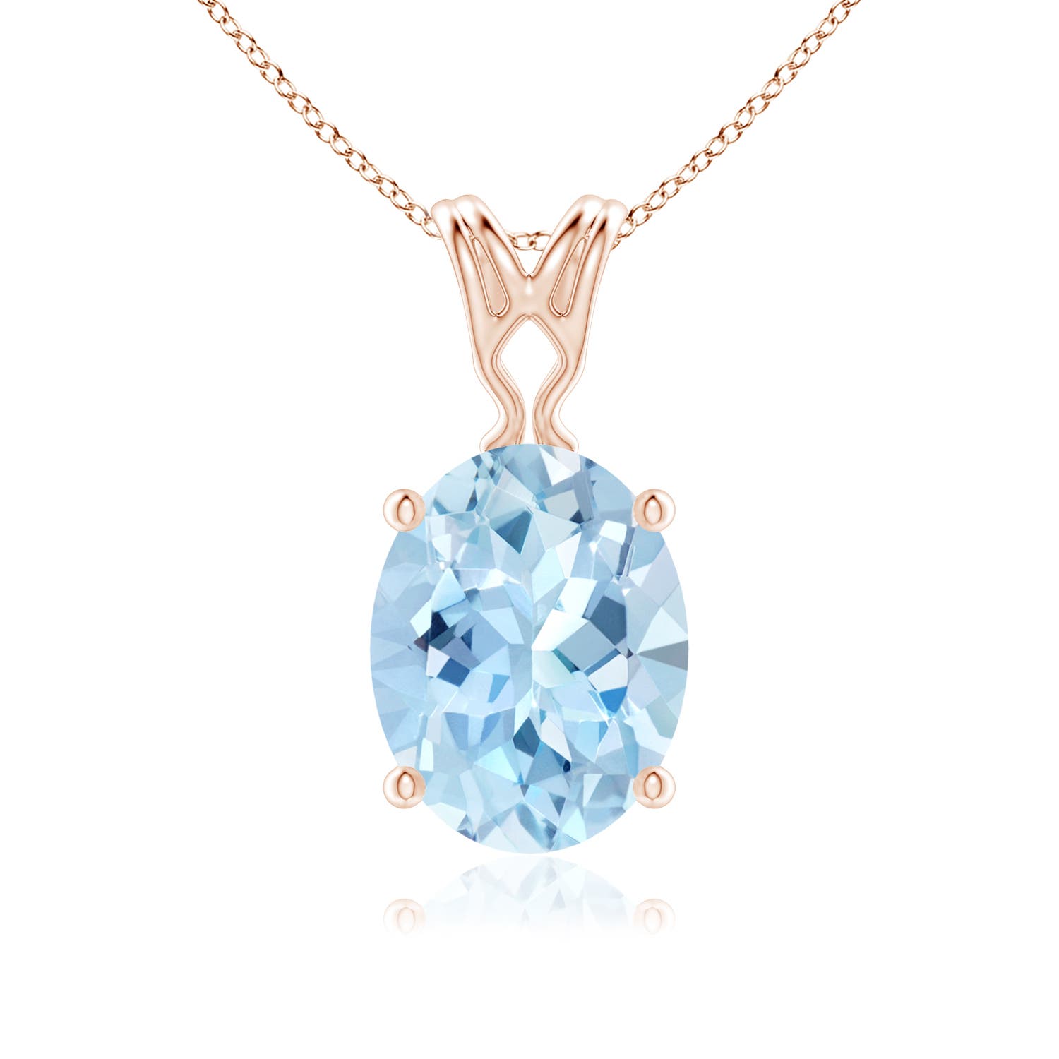 AAA - Aquamarine / 1.5 CT / 14 KT Rose Gold