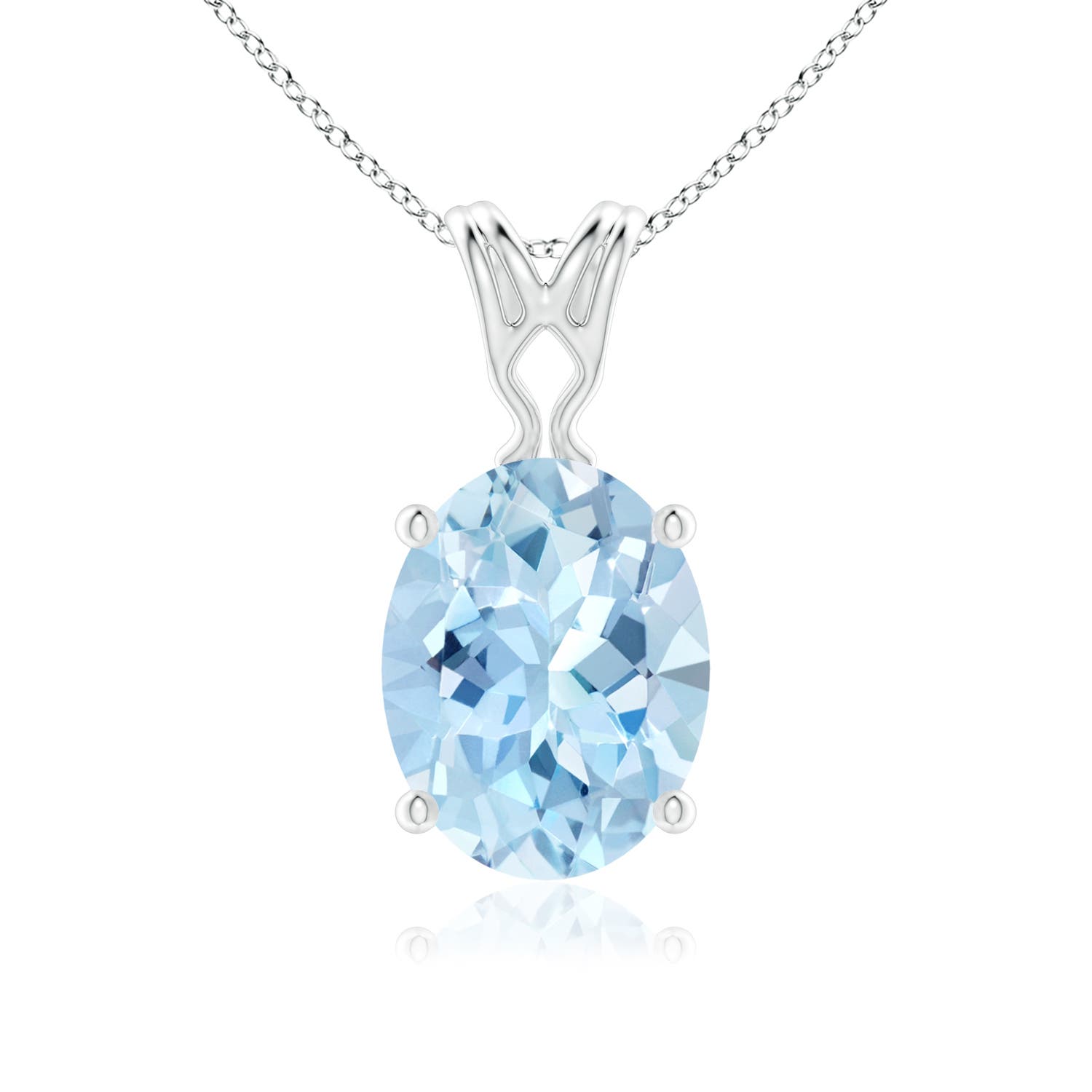 AAA - Aquamarine / 1.5 CT / 14 KT White Gold