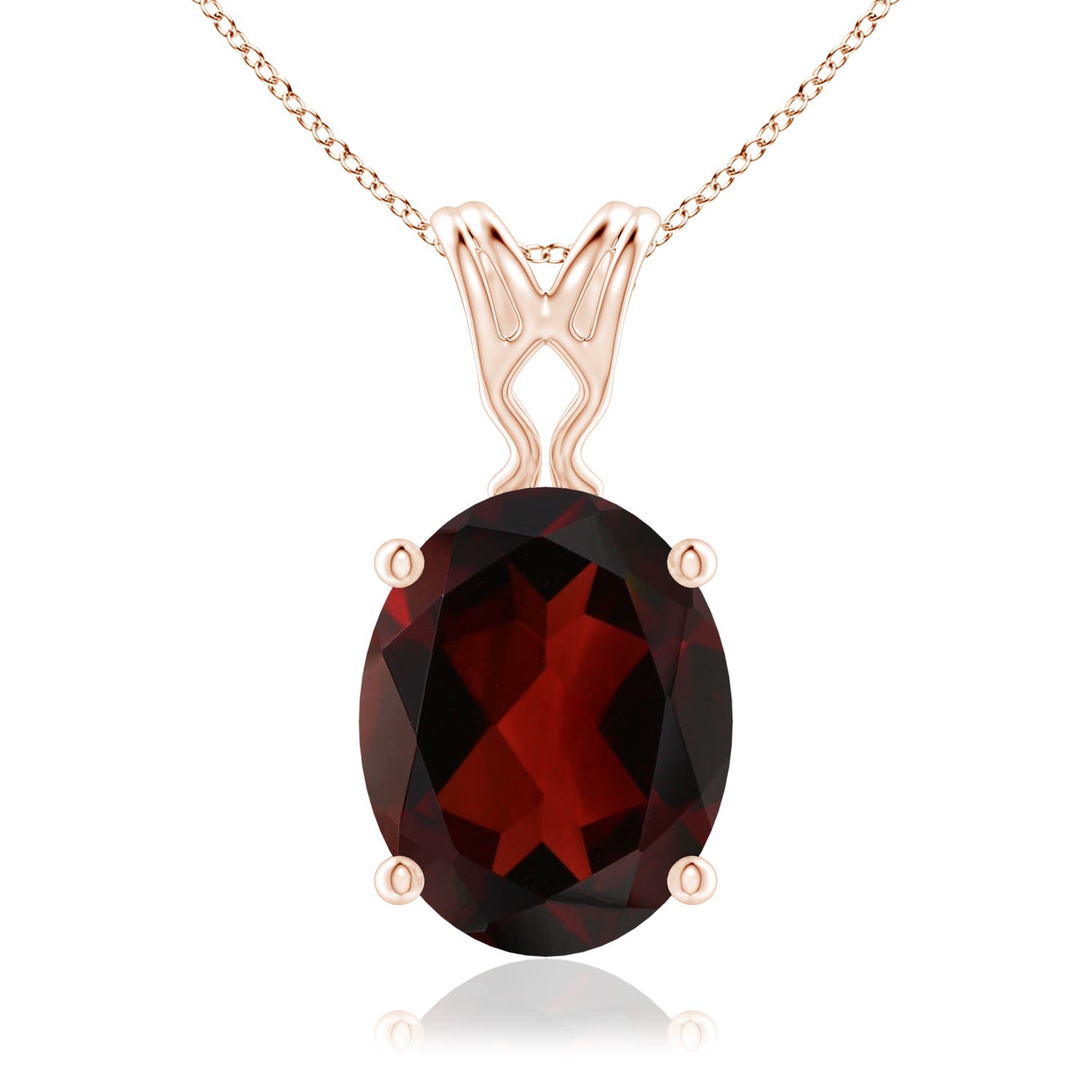 AA - Garnet / 2.95 CT / 14 KT Rose Gold