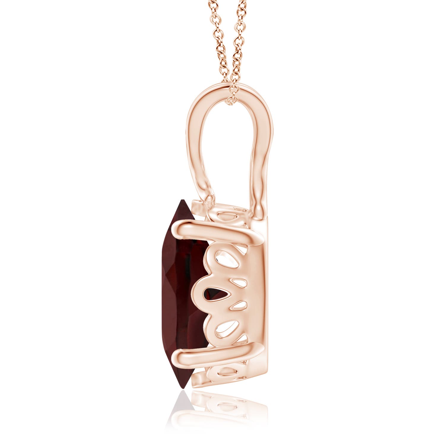 AA - Garnet / 2.95 CT / 14 KT Rose Gold