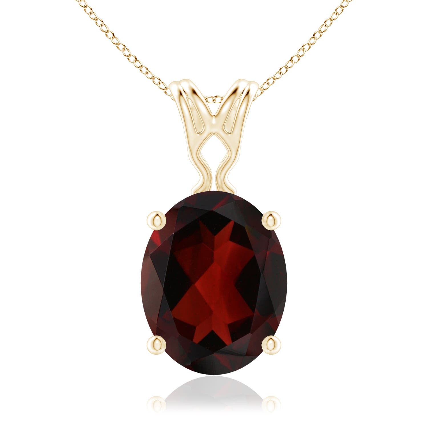 AA - Garnet / 2.95 CT / 14 KT Yellow Gold