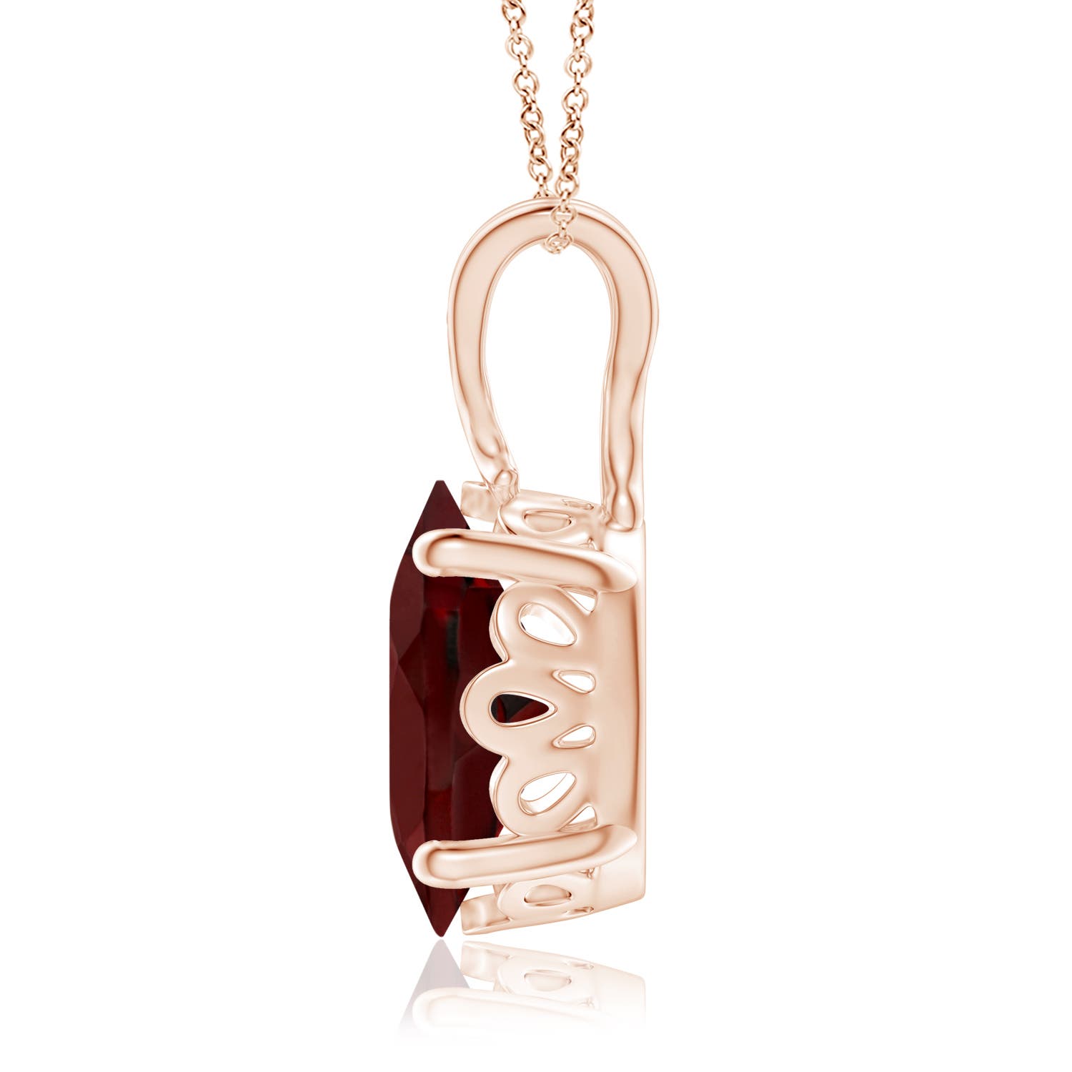 AAA - Garnet / 2.95 CT / 14 KT Rose Gold