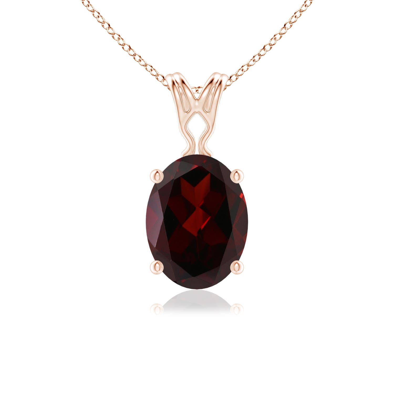 A - Garnet / 1.45 CT / 14 KT Rose Gold