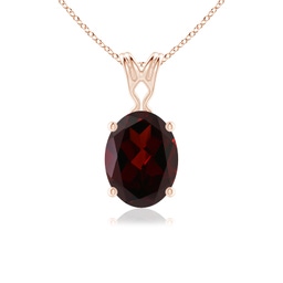Vintage Inspired Rose Gold Garnet Necklaces & Pendants