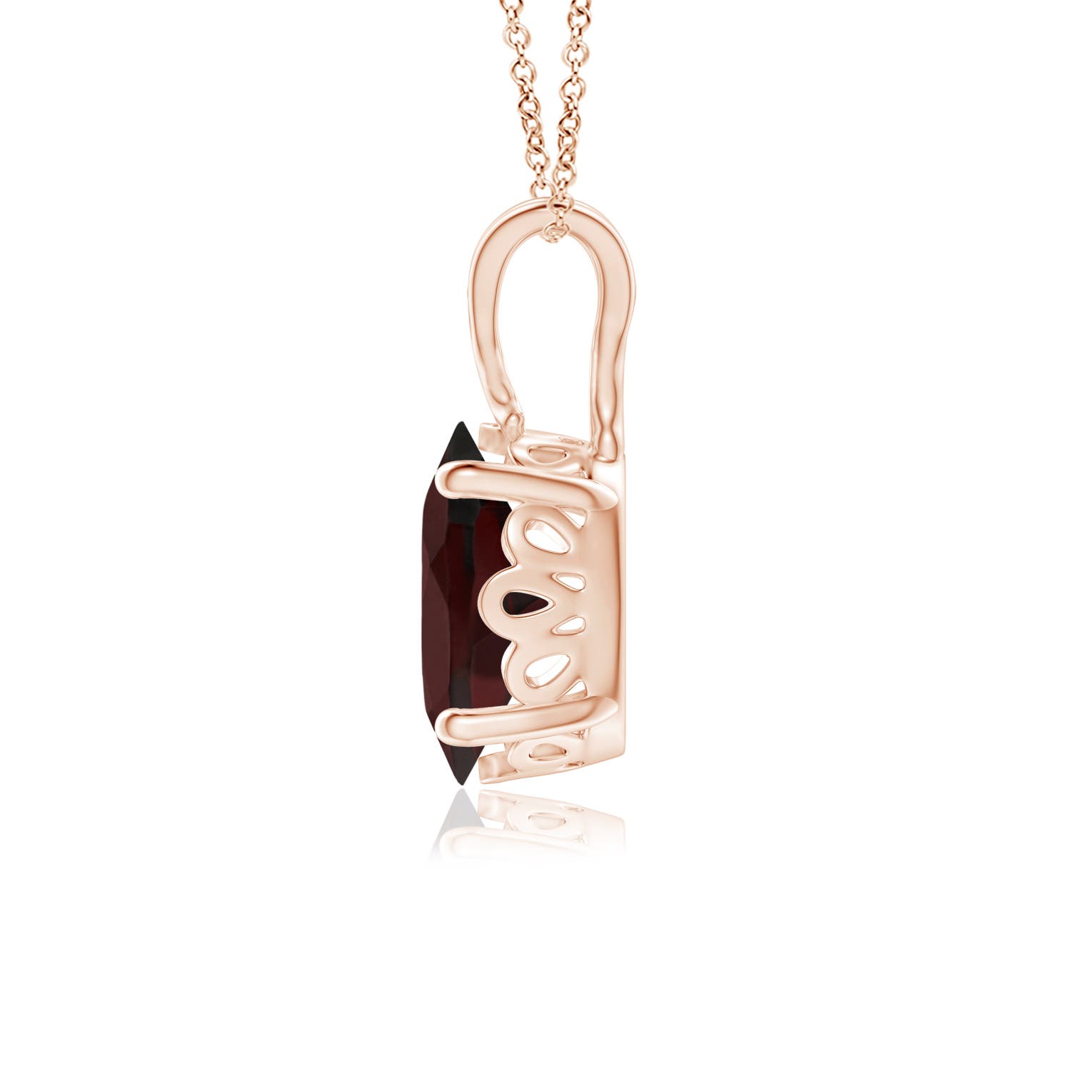 A - Garnet / 1.45 CT / 14 KT Rose Gold