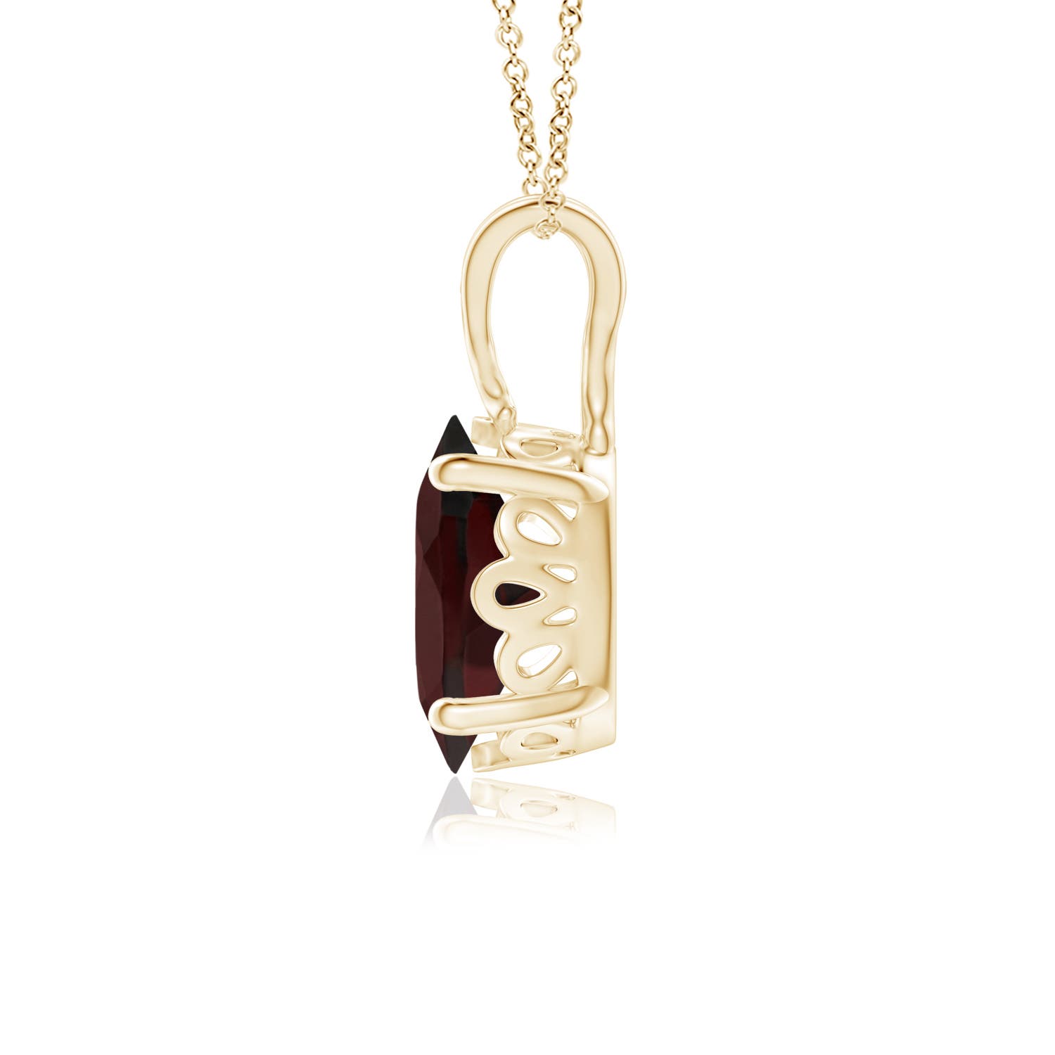 A - Garnet / 1.45 CT / 14 KT Yellow Gold