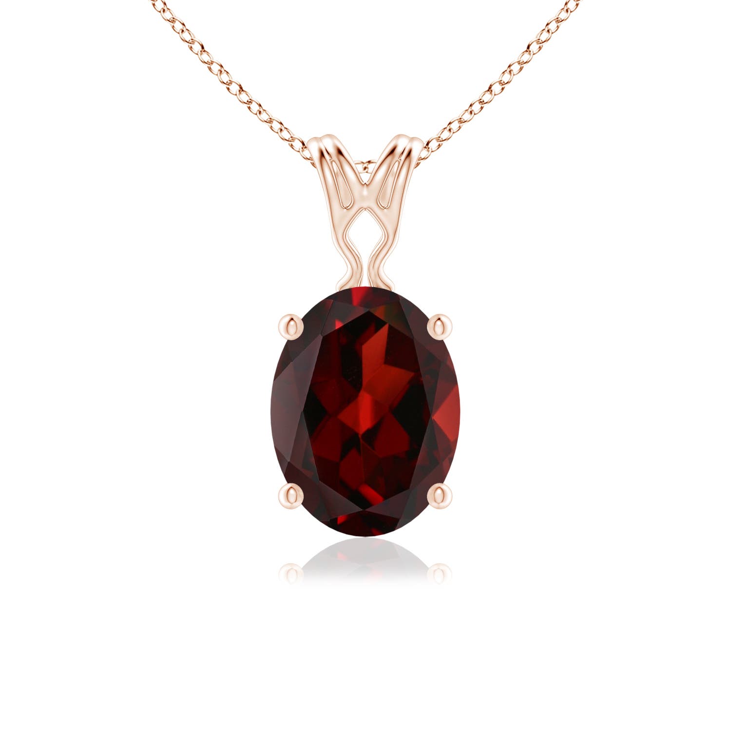 AAA - Garnet / 1.45 CT / 14 KT Rose Gold