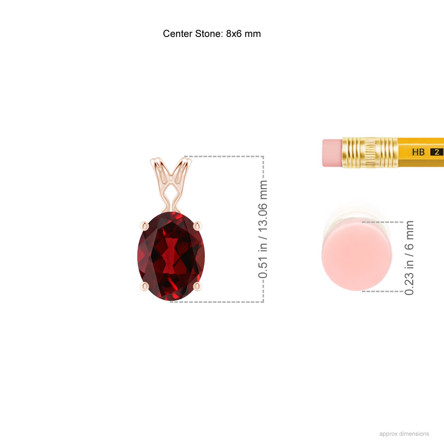 AAAA - Garnet / 1.45 CT / 14 KT Rose Gold