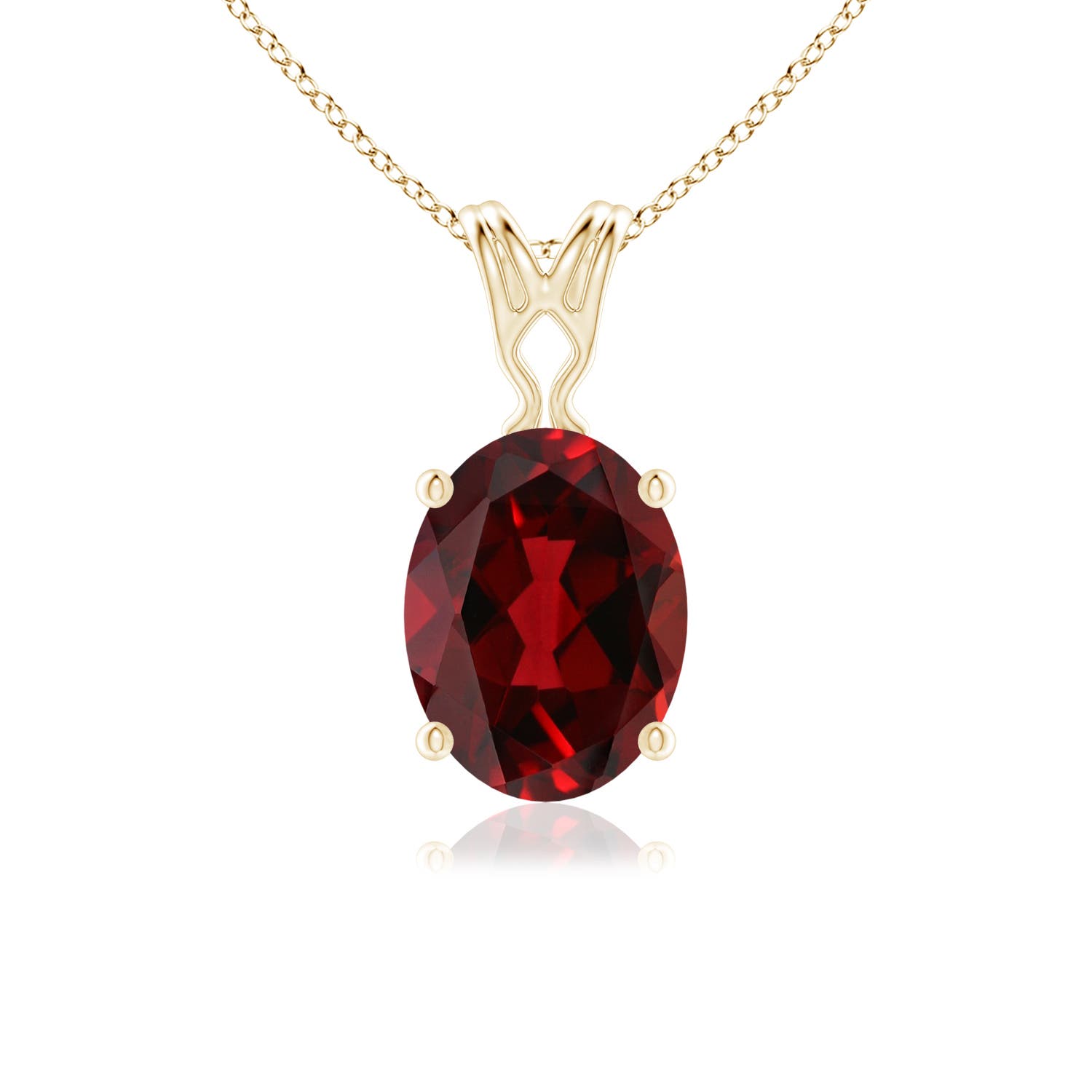 AAAA - Garnet / 1.45 CT / 14 KT Yellow Gold