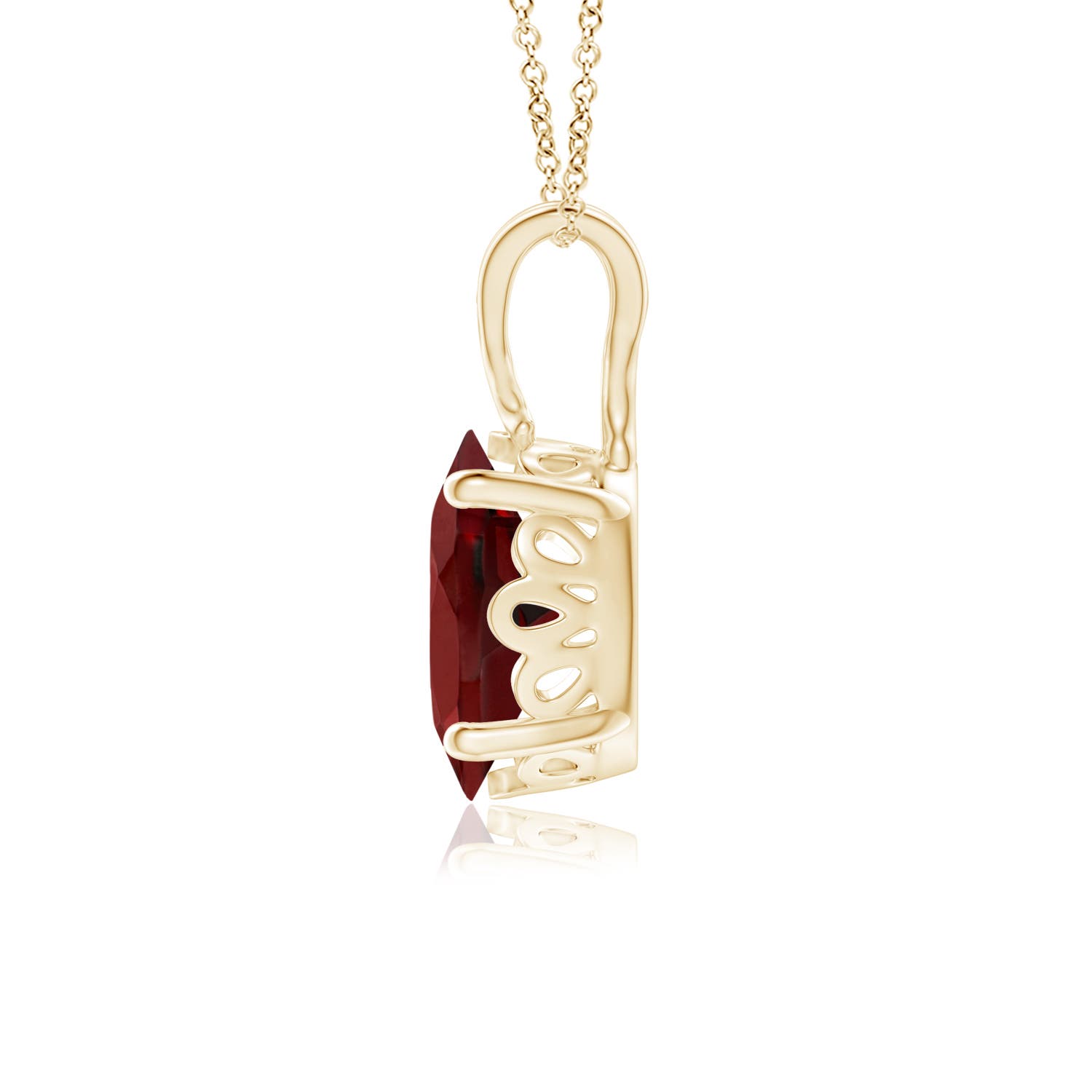 AAAA - Garnet / 1.45 CT / 14 KT Yellow Gold