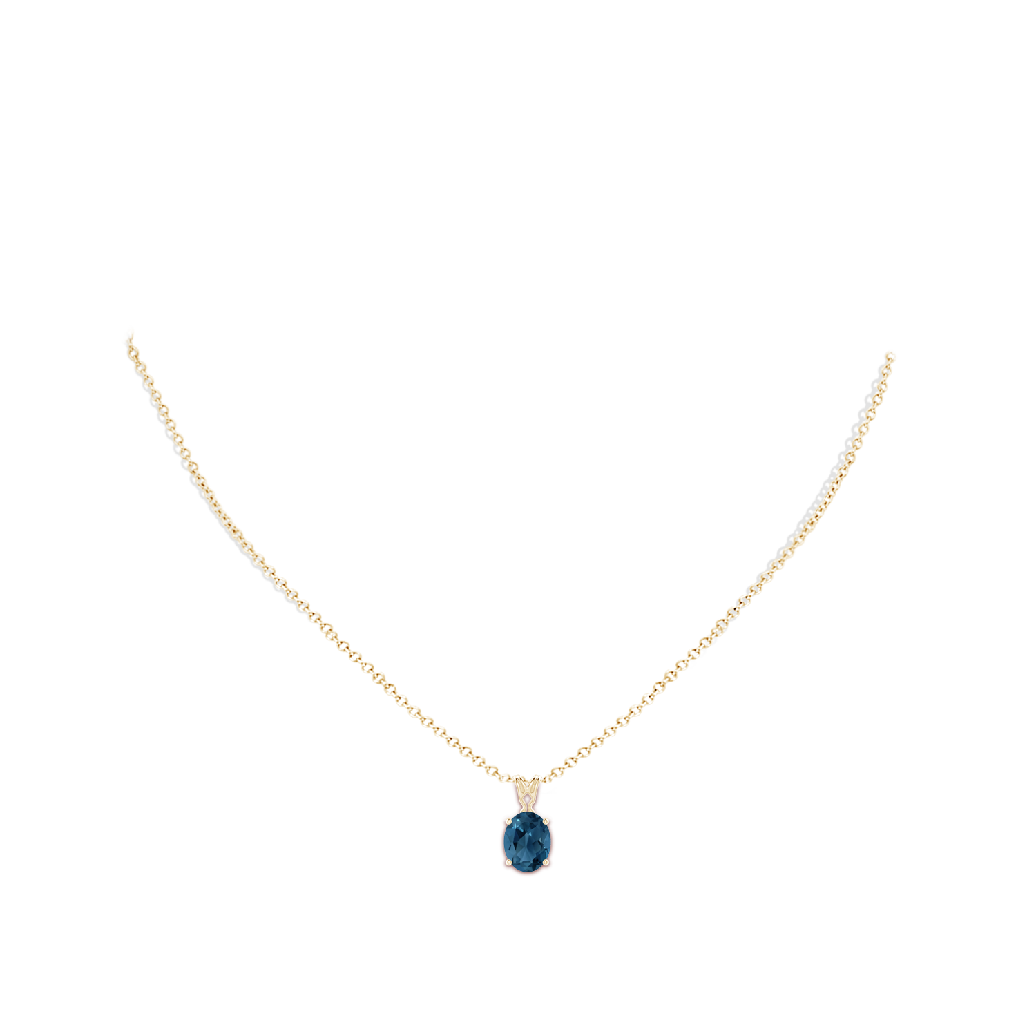 AA - London Blue Topaz / 2.25 CT / 14 KT Yellow Gold