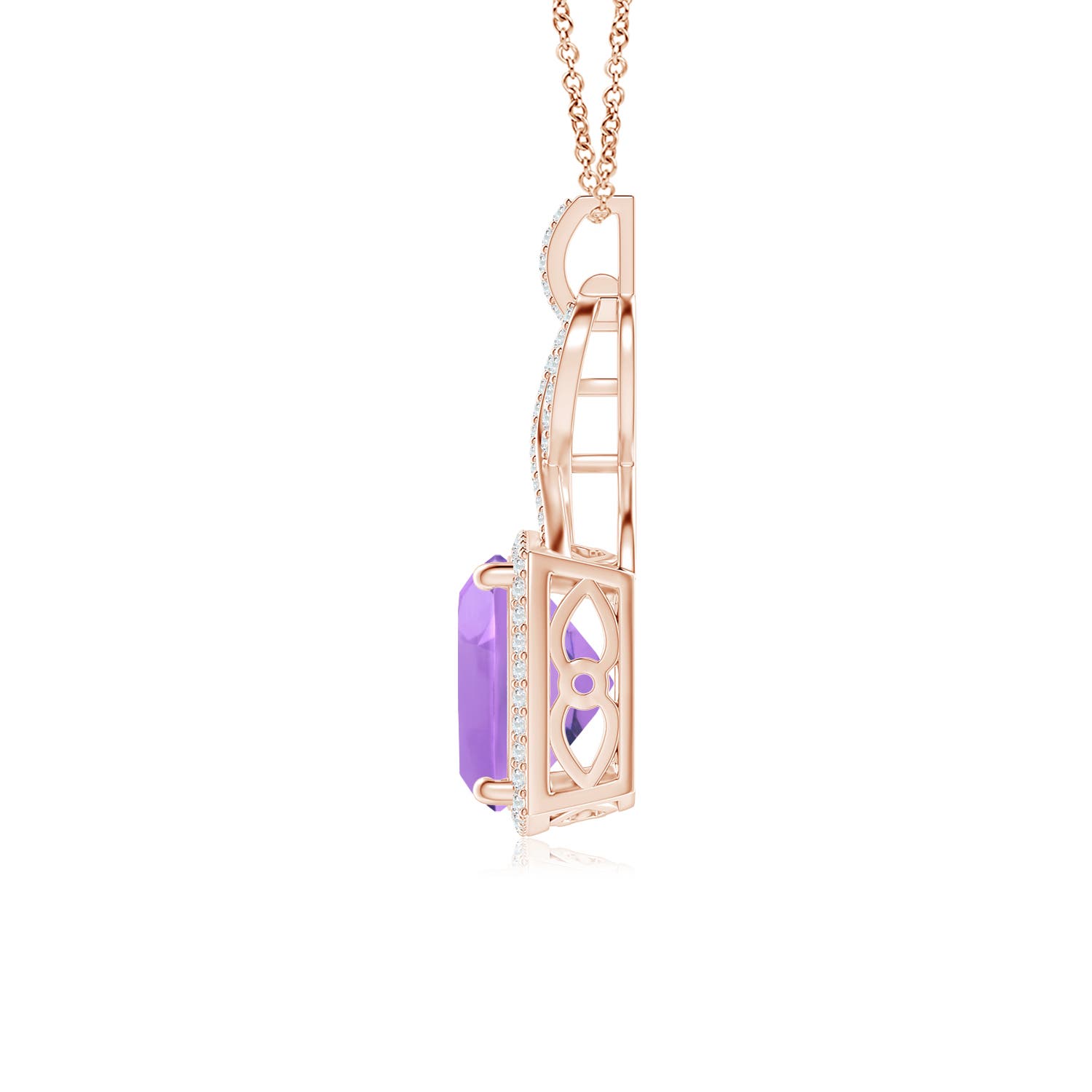 A - Amethyst / 3.96 CT / 14 KT Rose Gold