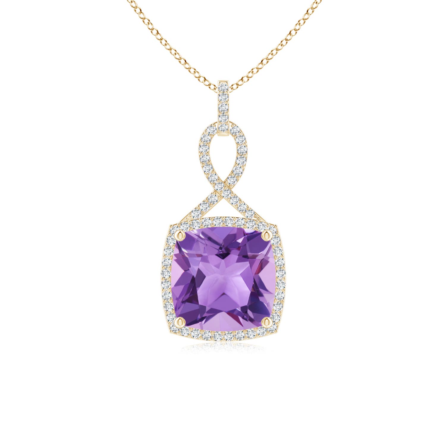 A - Amethyst / 3.96 CT / 14 KT Yellow Gold