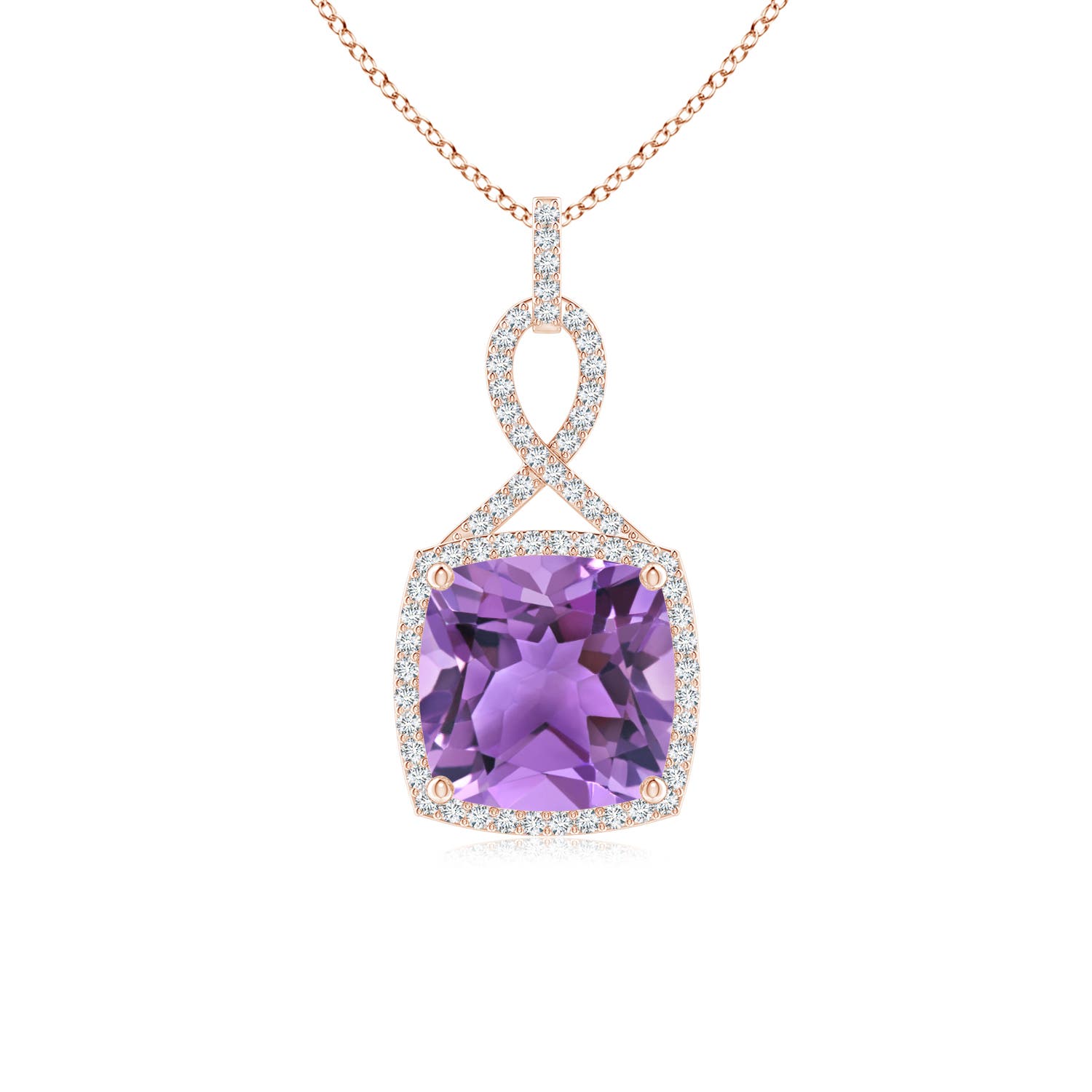 AA - Amethyst / 3.96 CT / 14 KT Rose Gold