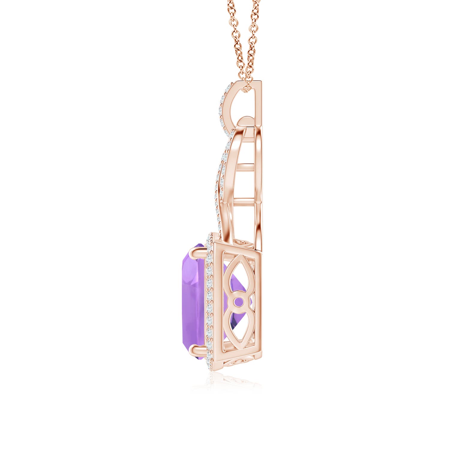 A - Amethyst / 4.87 CT / 14 KT Rose Gold