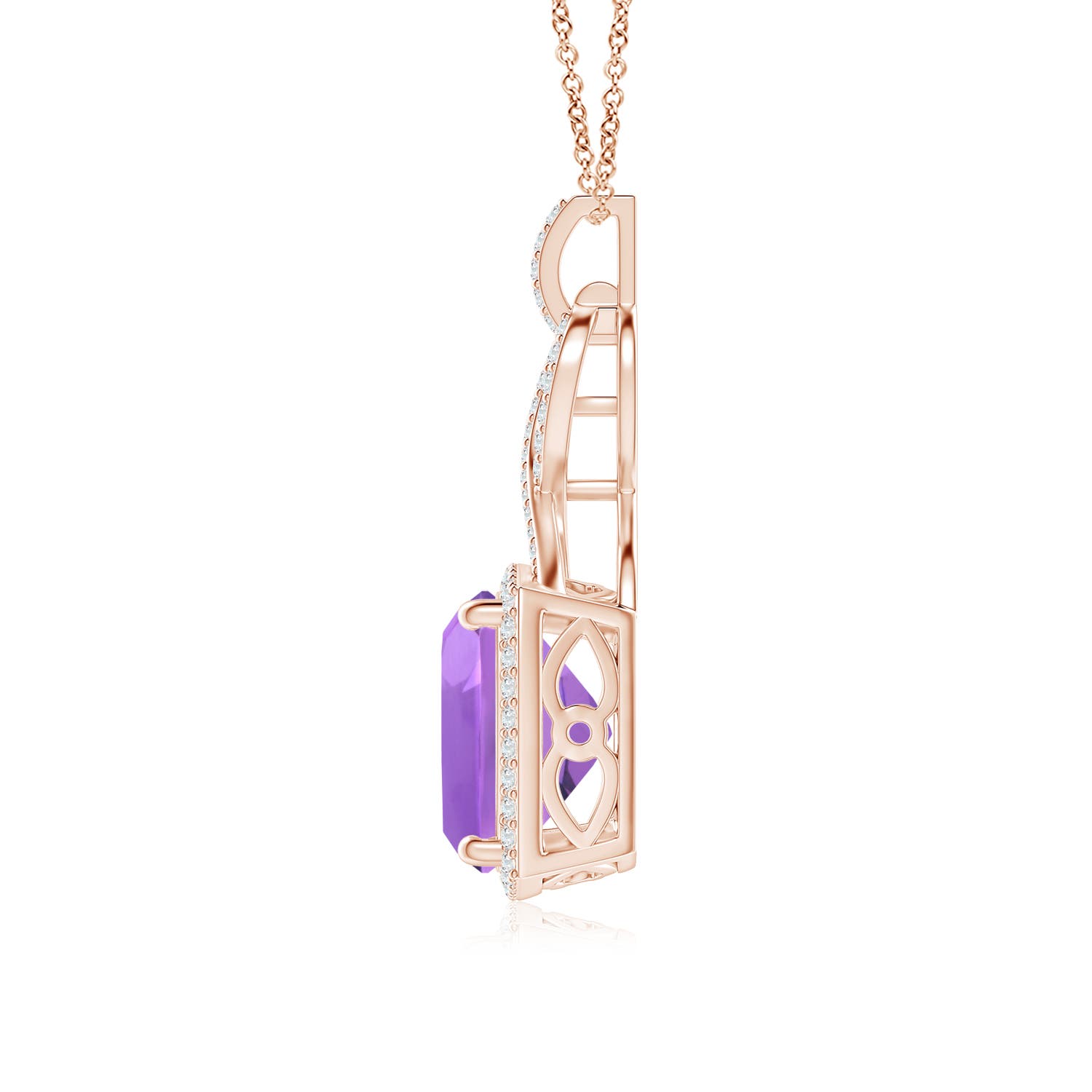 AA - Amethyst / 4.87 CT / 14 KT Rose Gold