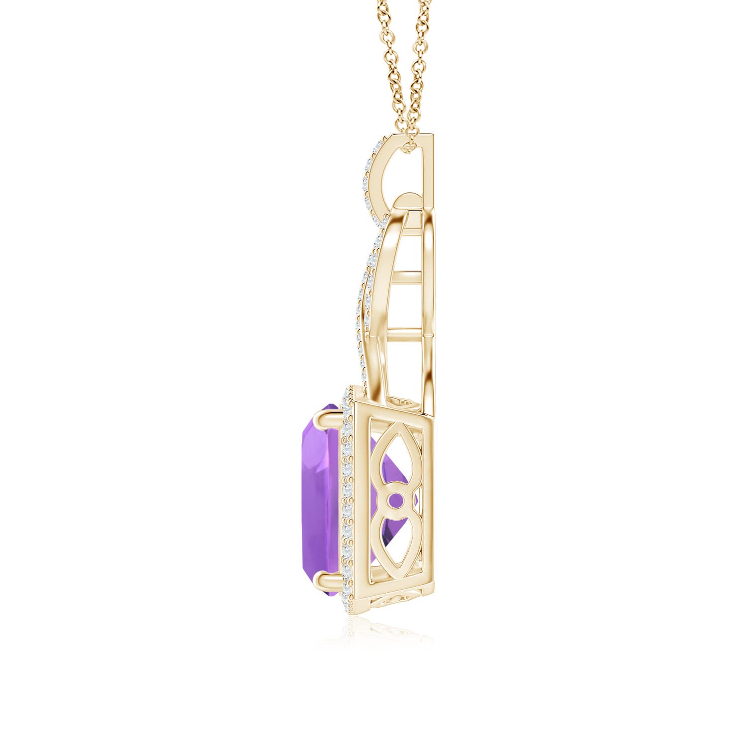 AA - Amethyst / 4.87 CT / 14 KT Yellow Gold