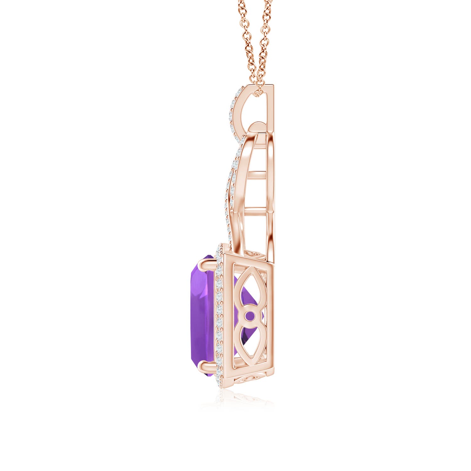 AAA - Amethyst / 4.87 CT / 14 KT Rose Gold