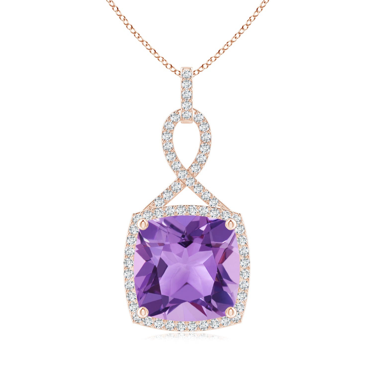 A - Amethyst / 6.64 CT / 14 KT Rose Gold