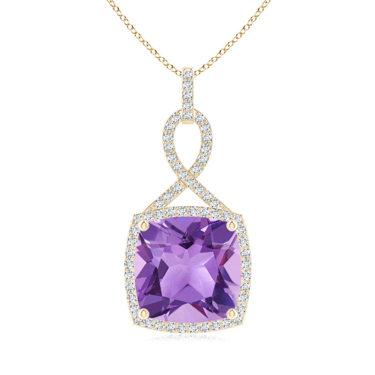 A - Amethyst / 6.64 CT / 14 KT Yellow Gold