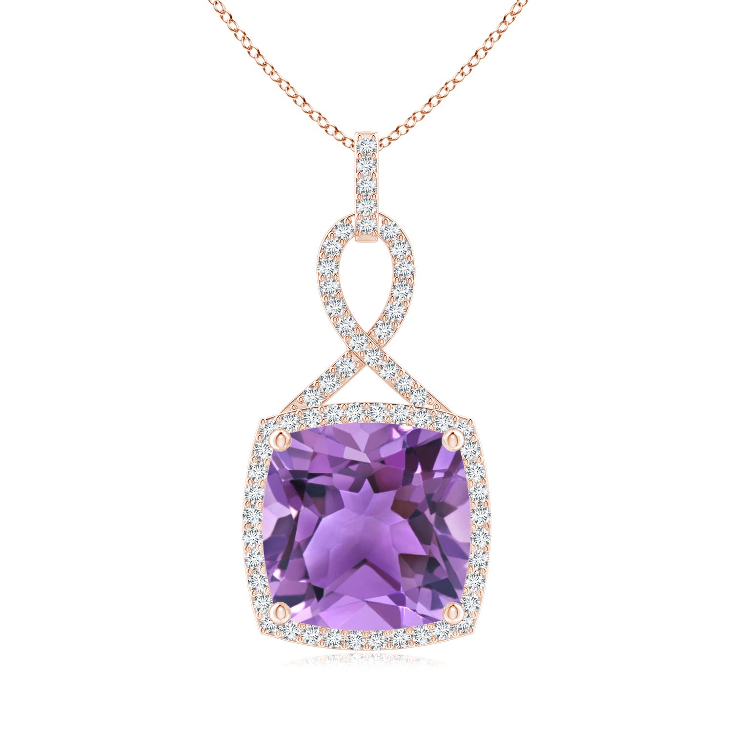 AA - Amethyst / 6.64 CT / 14 KT Rose Gold