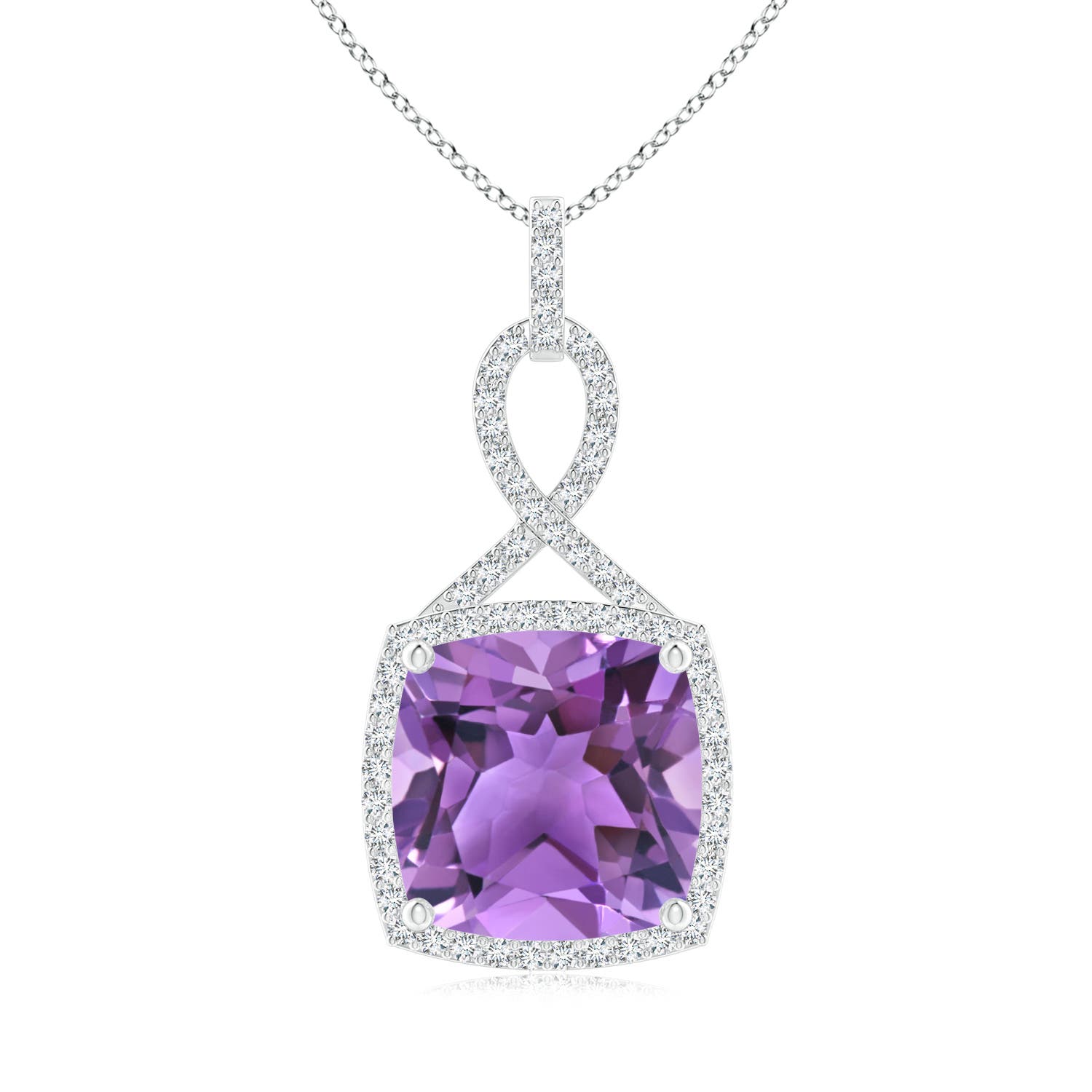 AA - Amethyst / 6.64 CT / 14 KT White Gold