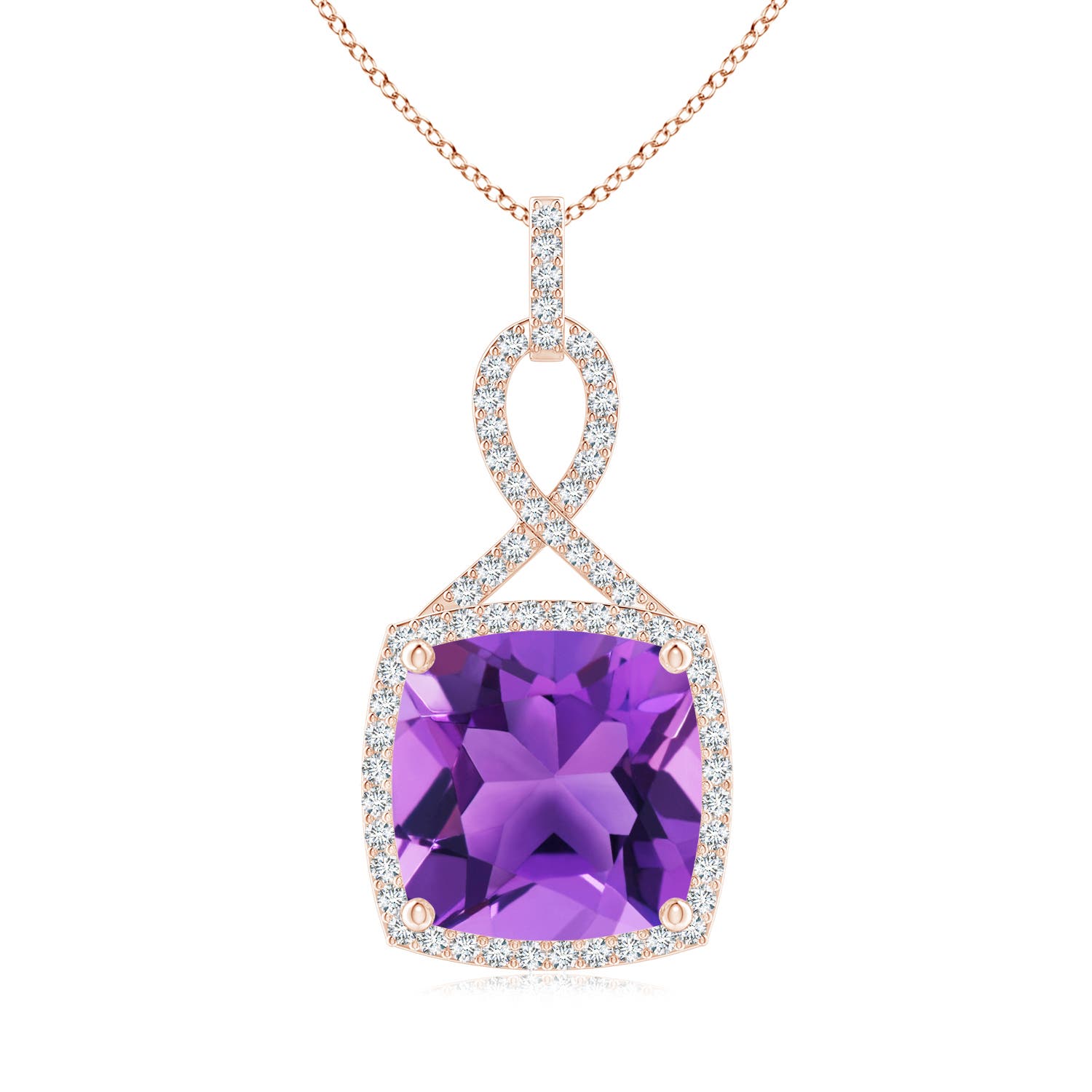 AAA - Amethyst / 6.64 CT / 14 KT Rose Gold