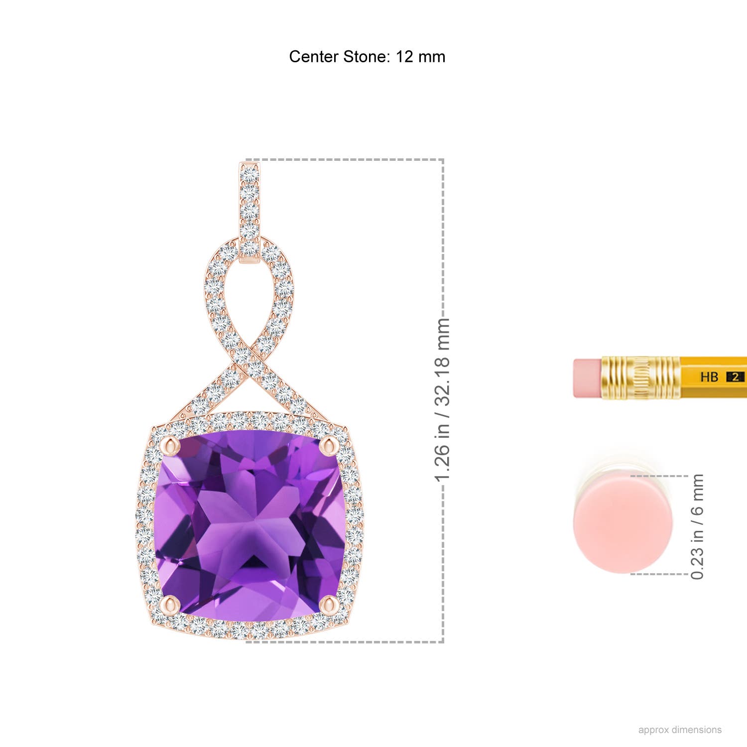 AAA - Amethyst / 6.64 CT / 14 KT Rose Gold