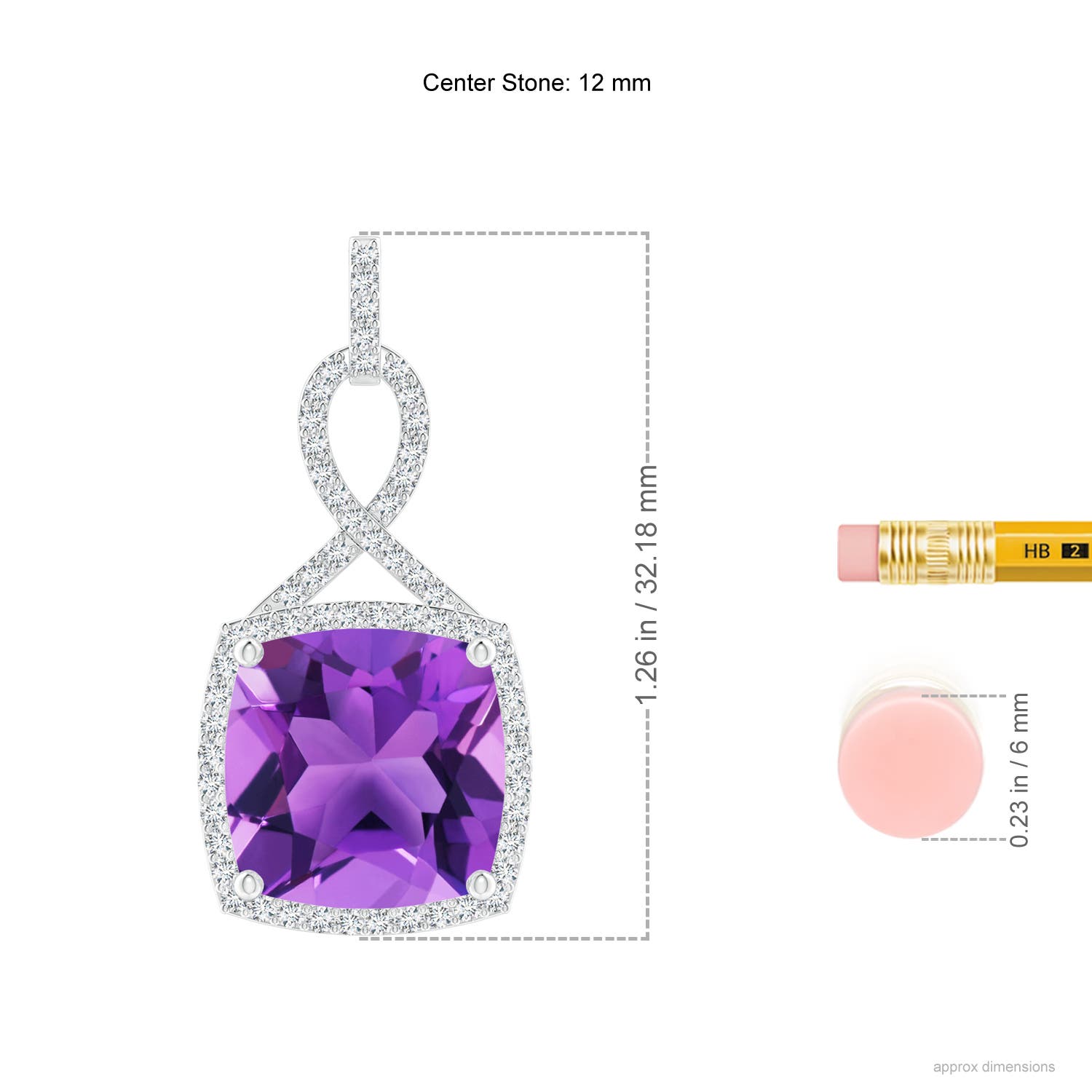 AAA - Amethyst / 6.64 CT / 14 KT White Gold