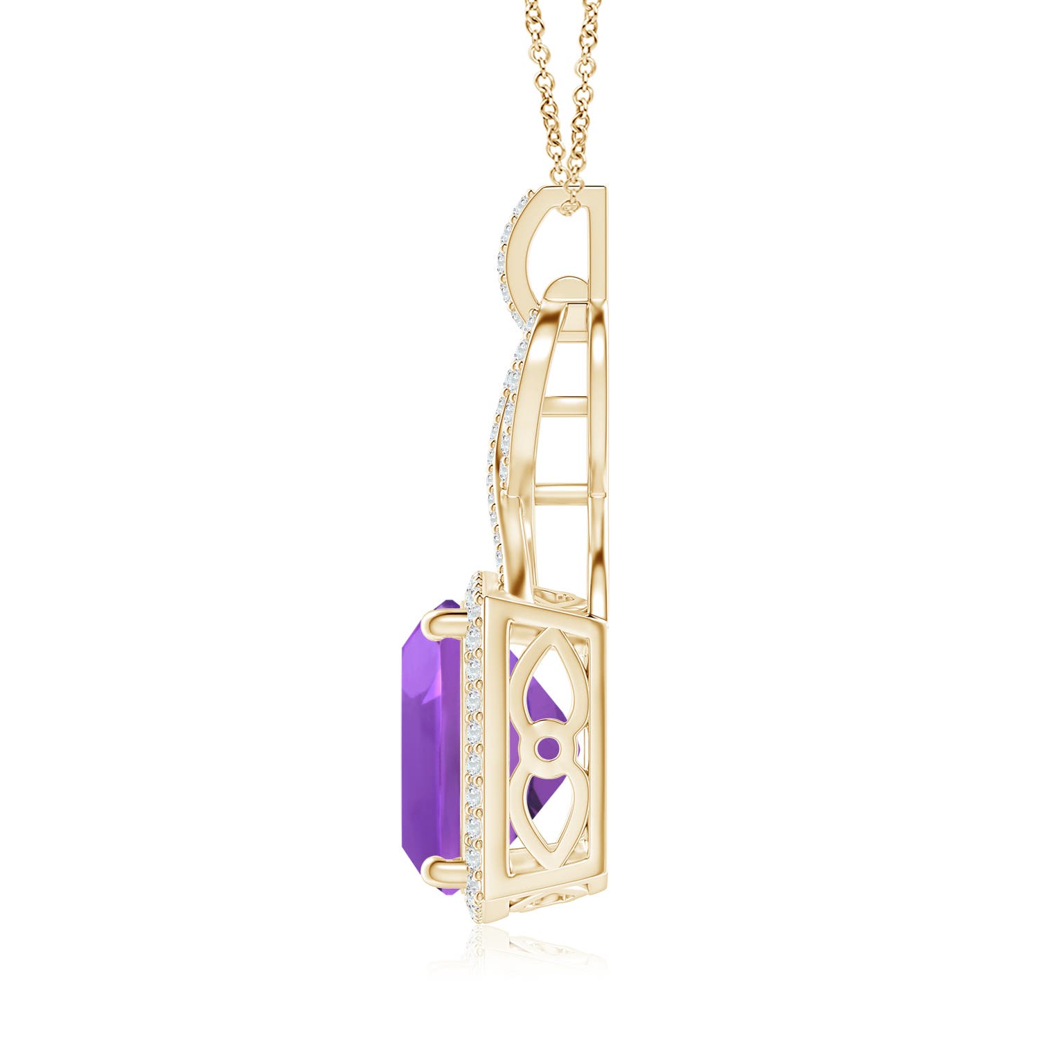 AAA - Amethyst / 6.64 CT / 14 KT Yellow Gold