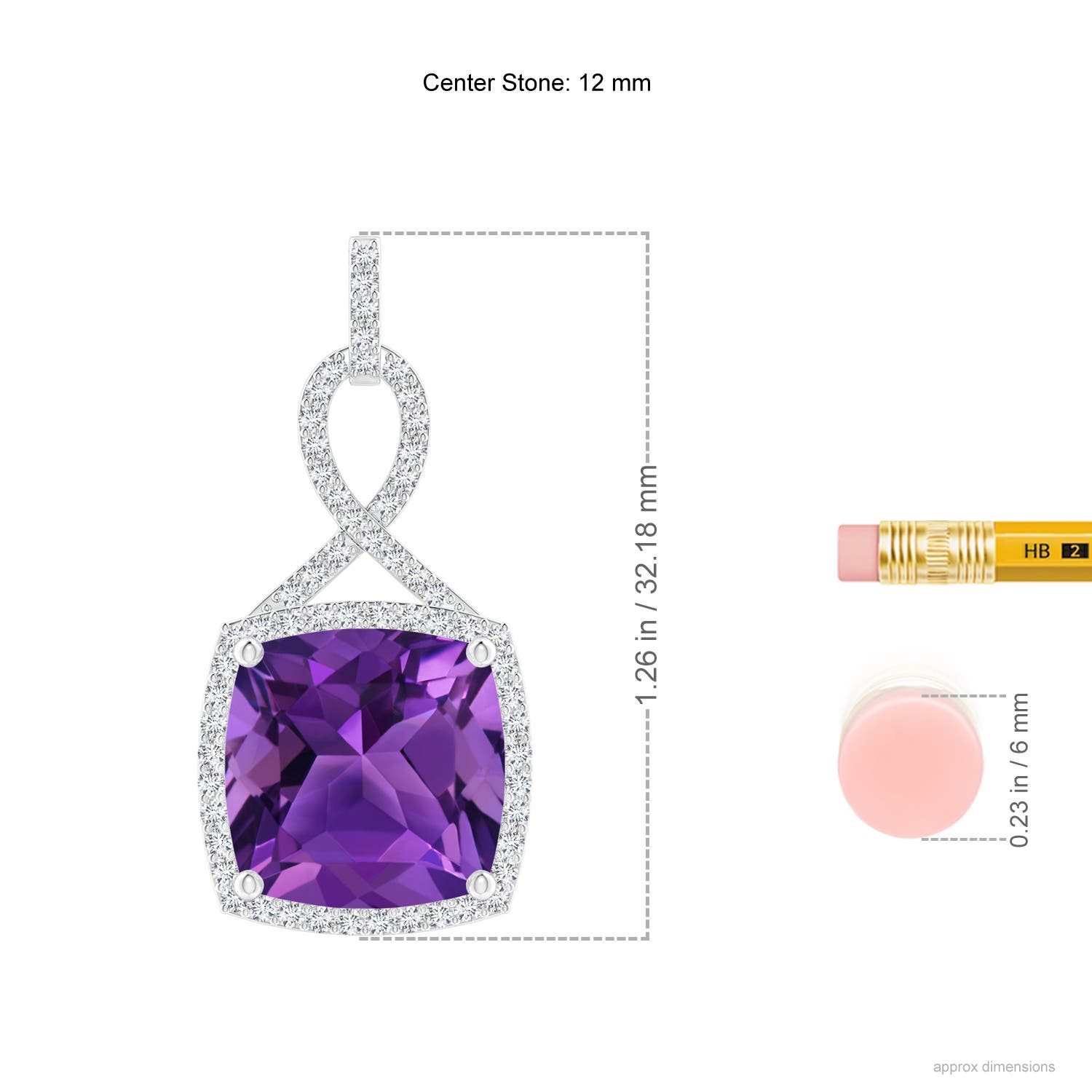 AAAA - Amethyst / 6.64 CT / 14 KT White Gold