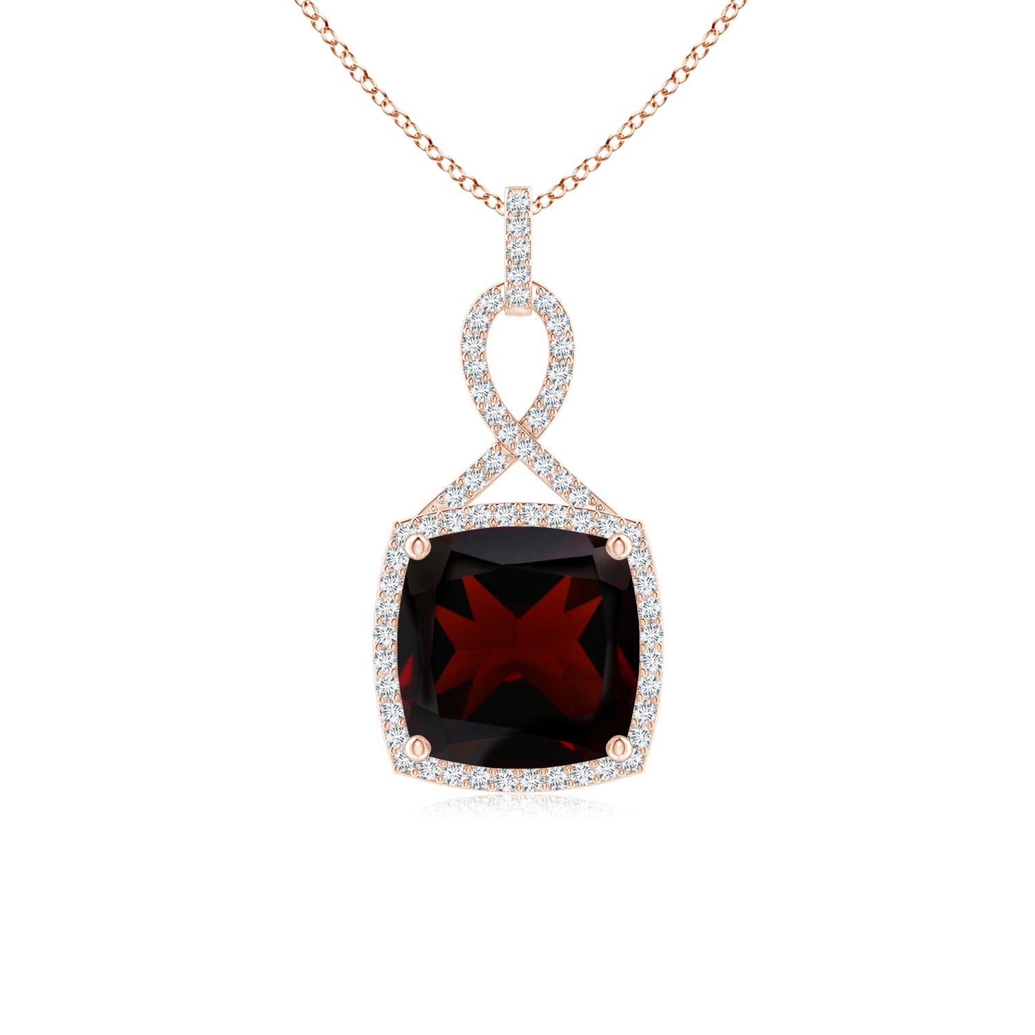 A - Garnet / 4.51 CT / 14 KT Rose Gold