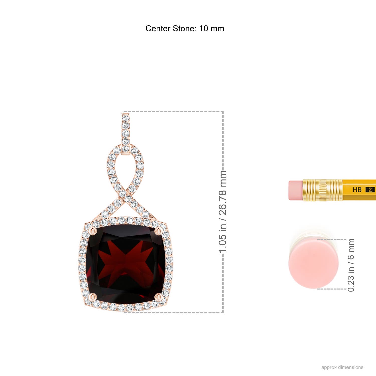 A - Garnet / 4.51 CT / 14 KT Rose Gold