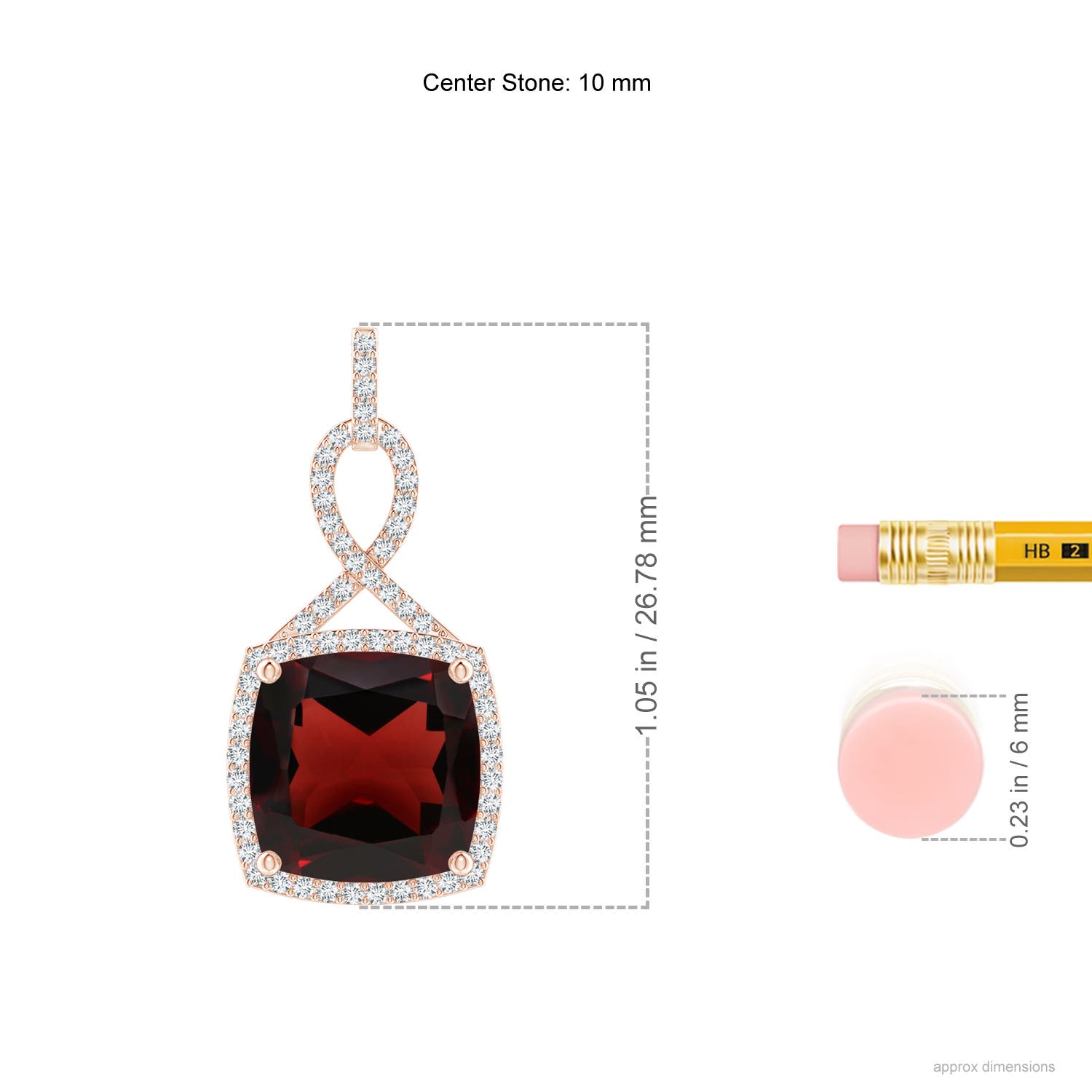 AA - Garnet / 4.51 CT / 14 KT Rose Gold