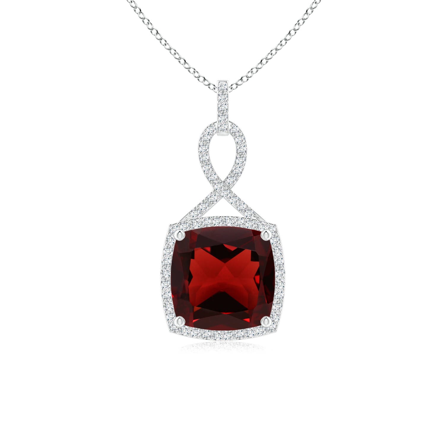 AAA - Garnet / 4.51 CT / 14 KT White Gold