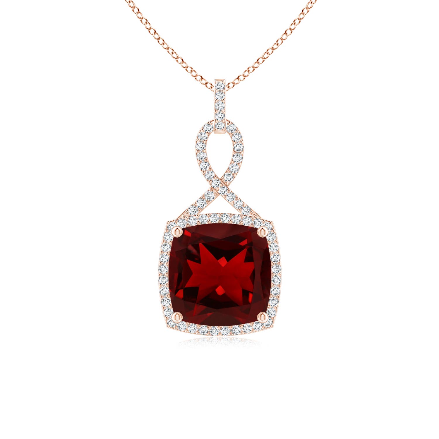 AAAA - Garnet / 4.51 CT / 14 KT Rose Gold