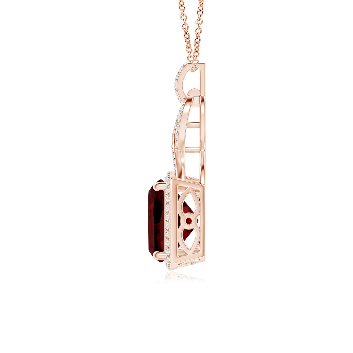 AAAA - Garnet / 4.51 CT / 14 KT Rose Gold