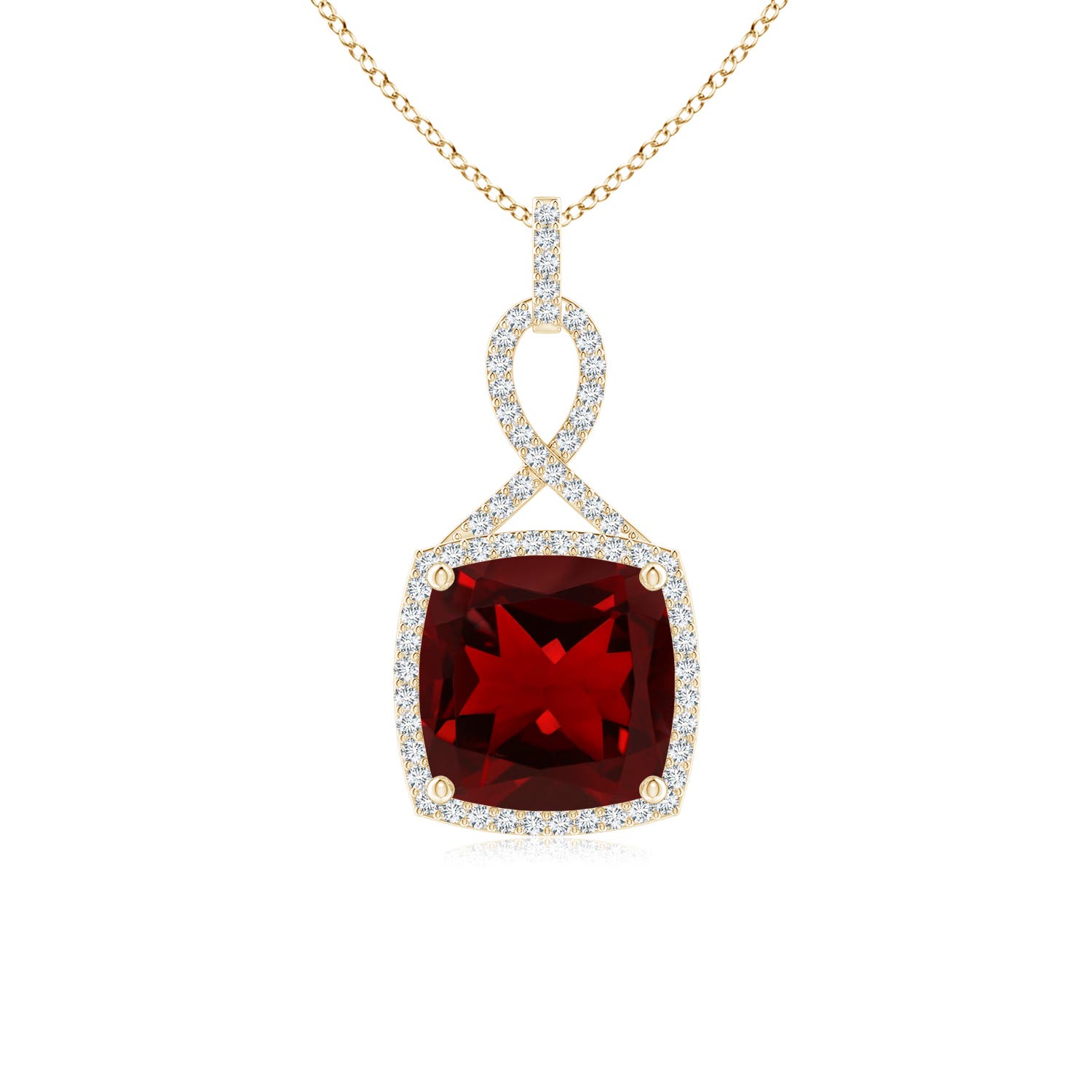 AAAA - Garnet / 4.51 CT / 14 KT Yellow Gold