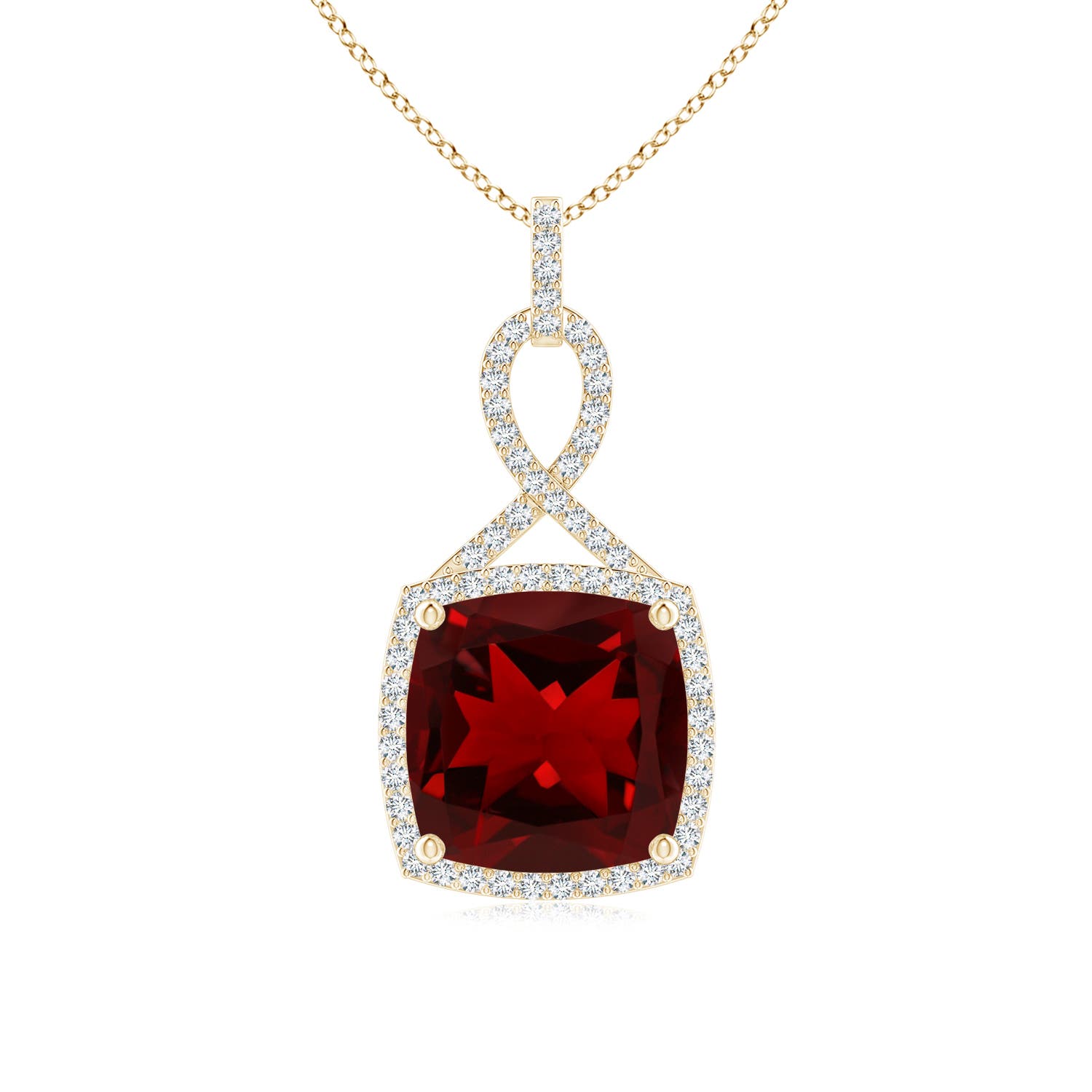 AAAA - Garnet / 6.87 CT / 14 KT Yellow Gold