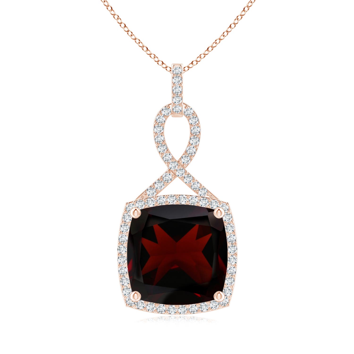 A - Garnet / 8.49 CT / 14 KT Rose Gold