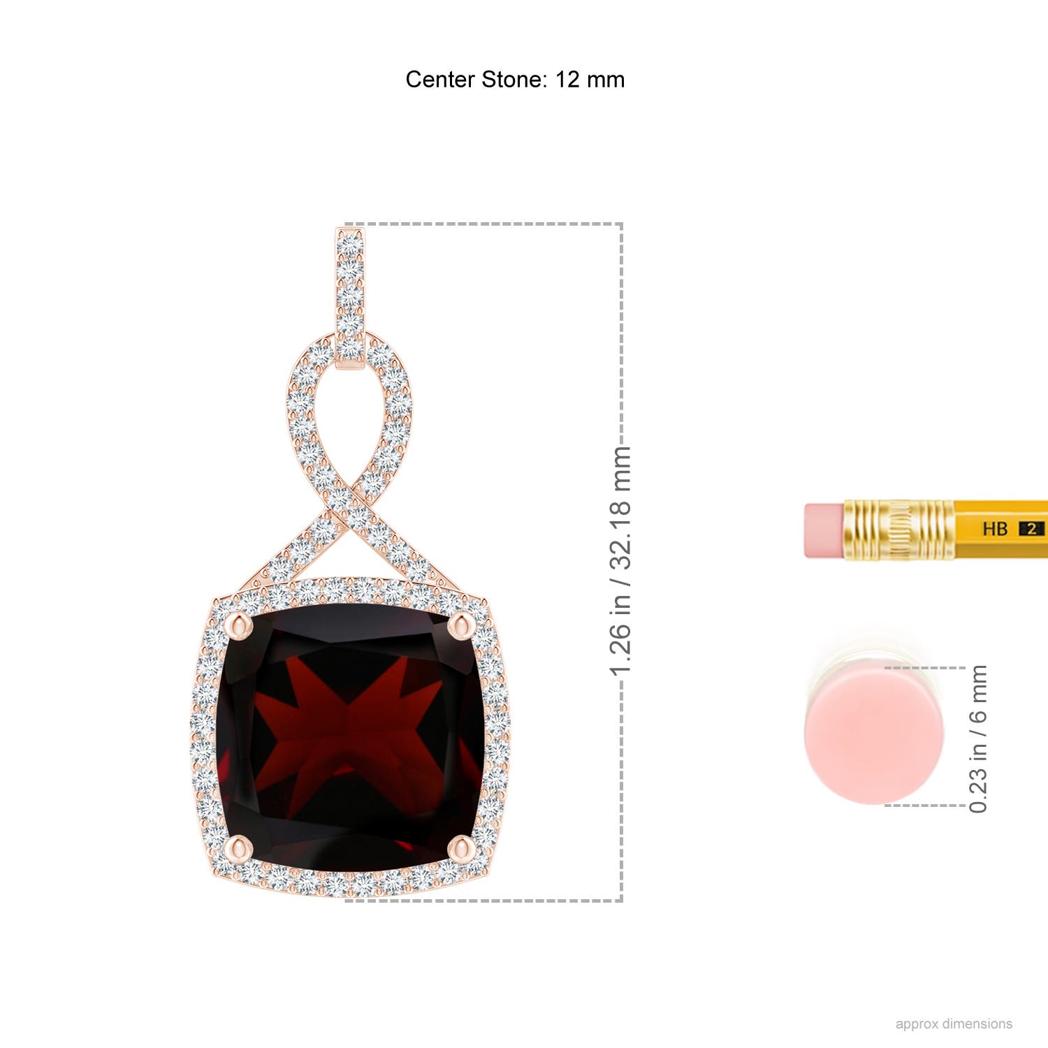 A - Garnet / 8.49 CT / 14 KT Rose Gold