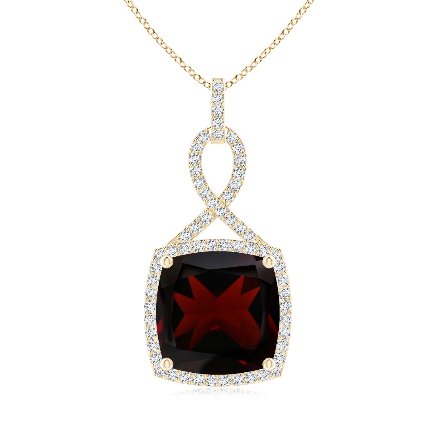 A - Garnet / 8.49 CT / 14 KT Yellow Gold