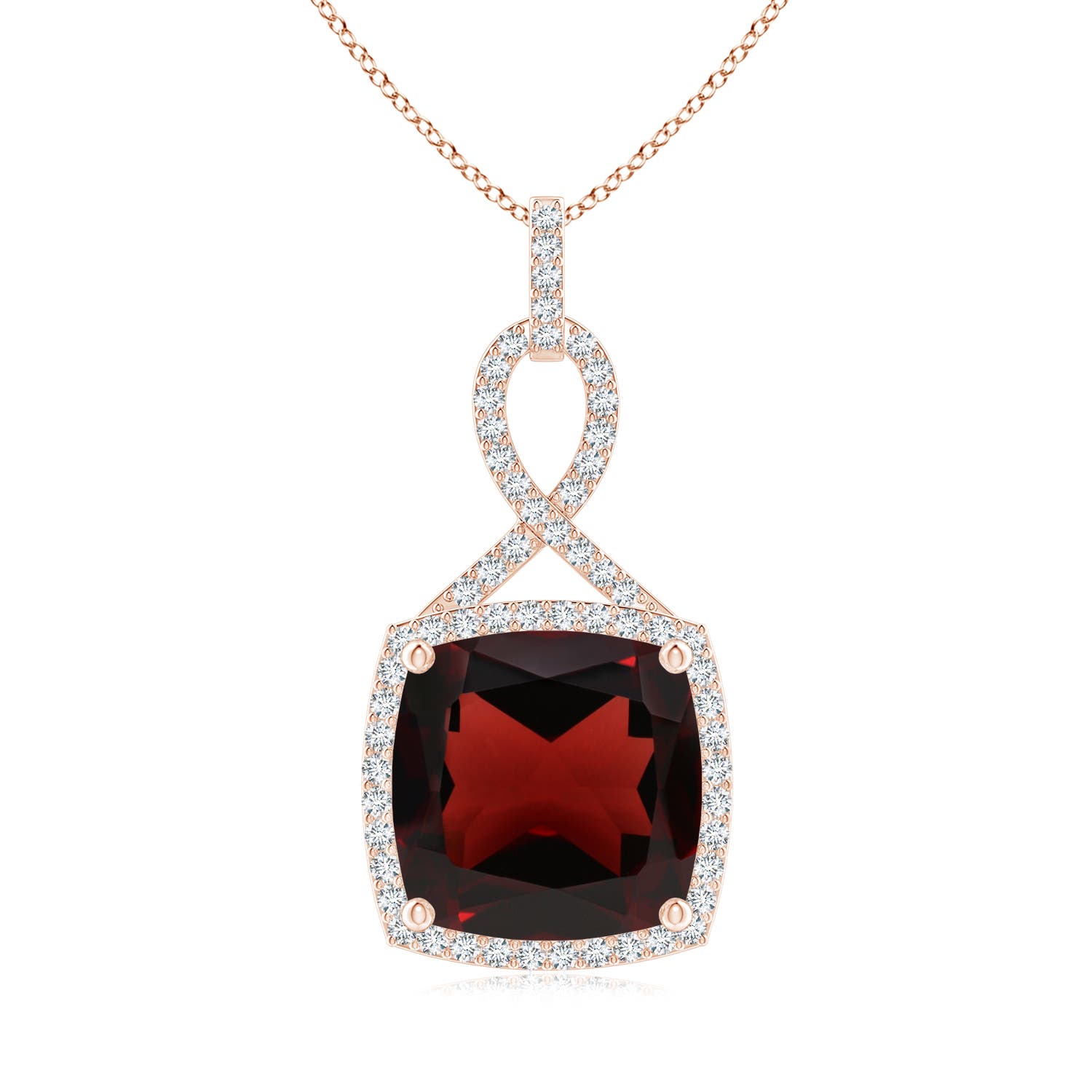 AA - Garnet / 8.49 CT / 14 KT Rose Gold