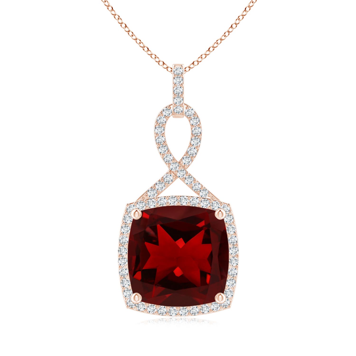 AAAA - Garnet / 8.49 CT / 14 KT Rose Gold