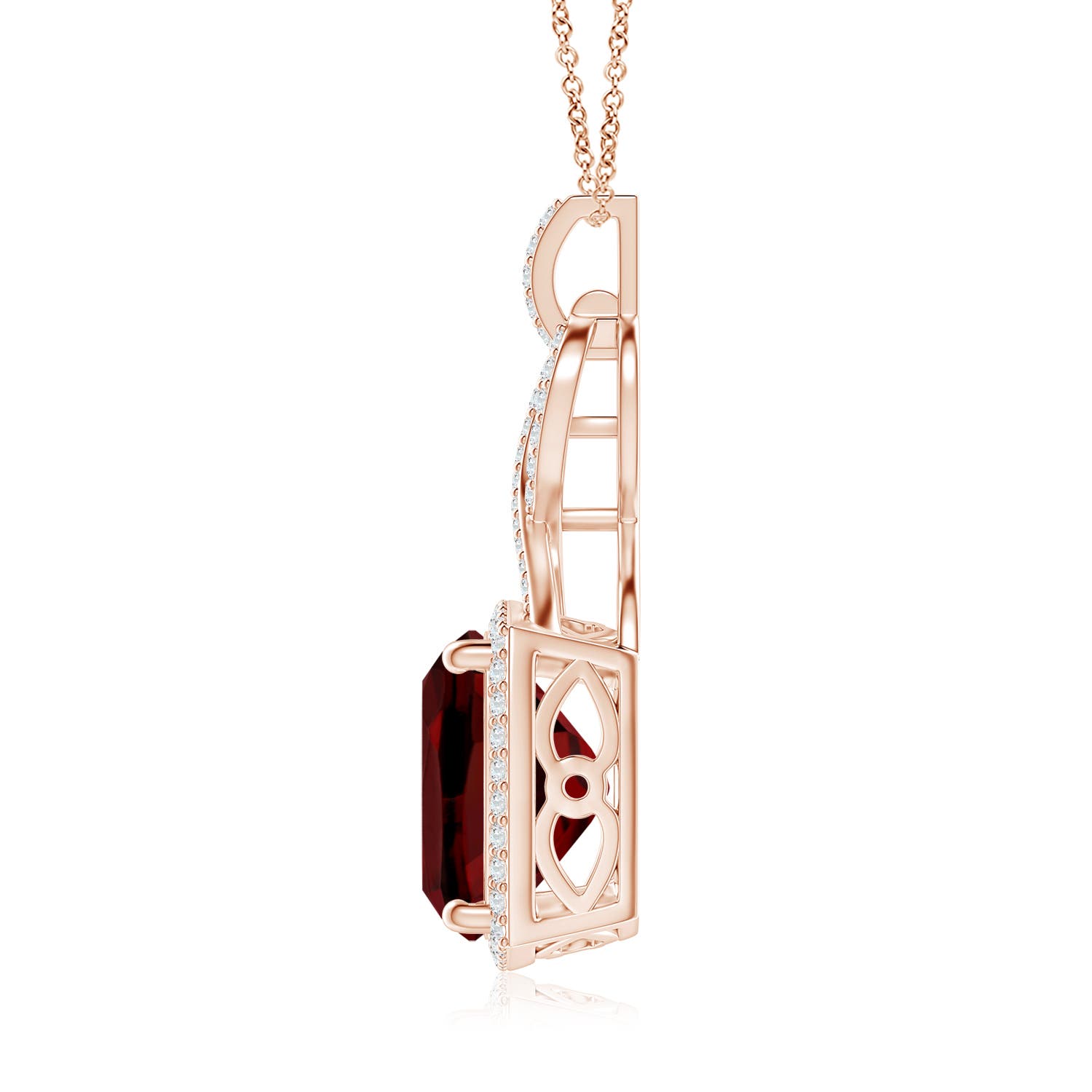 AAAA - Garnet / 8.49 CT / 14 KT Rose Gold