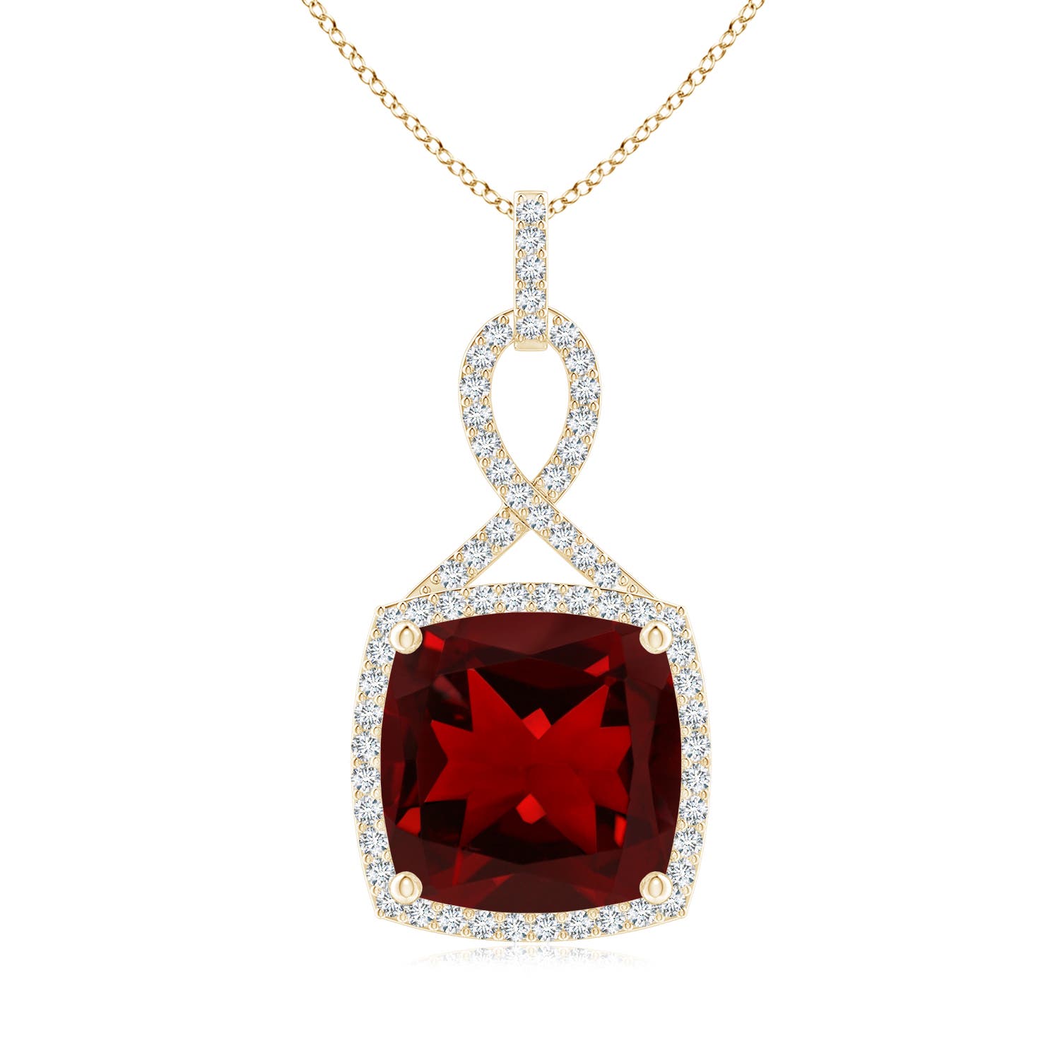 AAAA - Garnet / 8.49 CT / 14 KT Yellow Gold