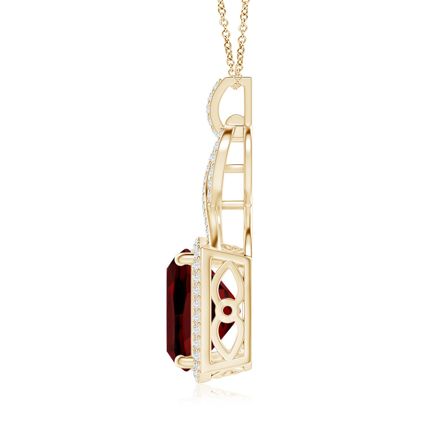 AAAA - Garnet / 8.49 CT / 14 KT Yellow Gold