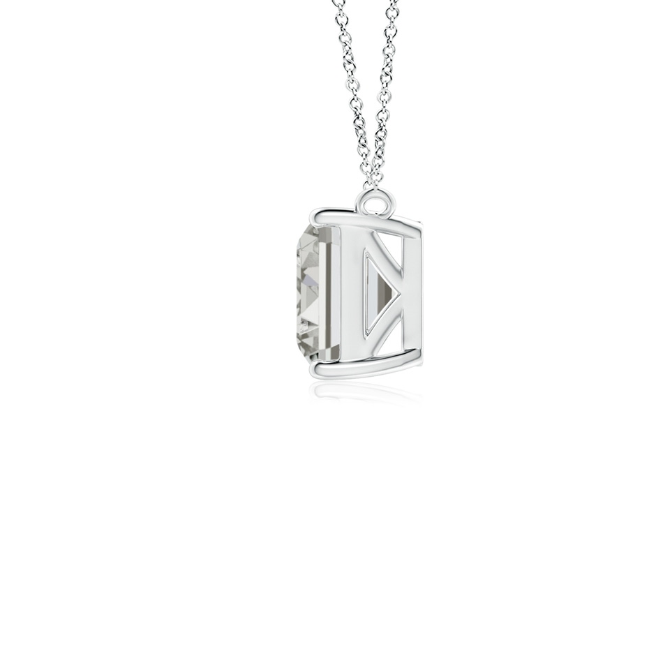7.5x5.5mm KI3 East-West Emerald-Cut Diamond Solitaire Pendant in White Gold side 199