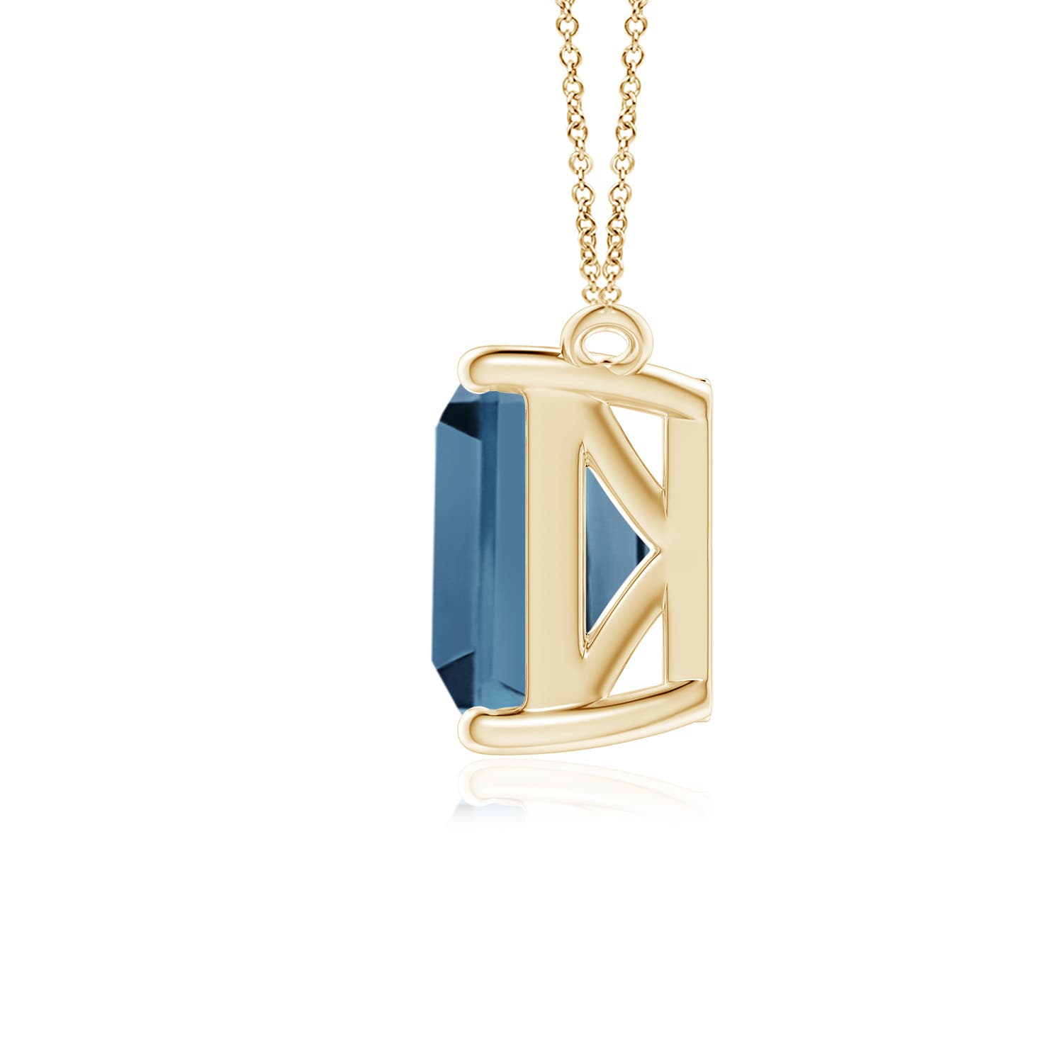 A - London Blue Topaz / 4 CT / 14 KT Yellow Gold